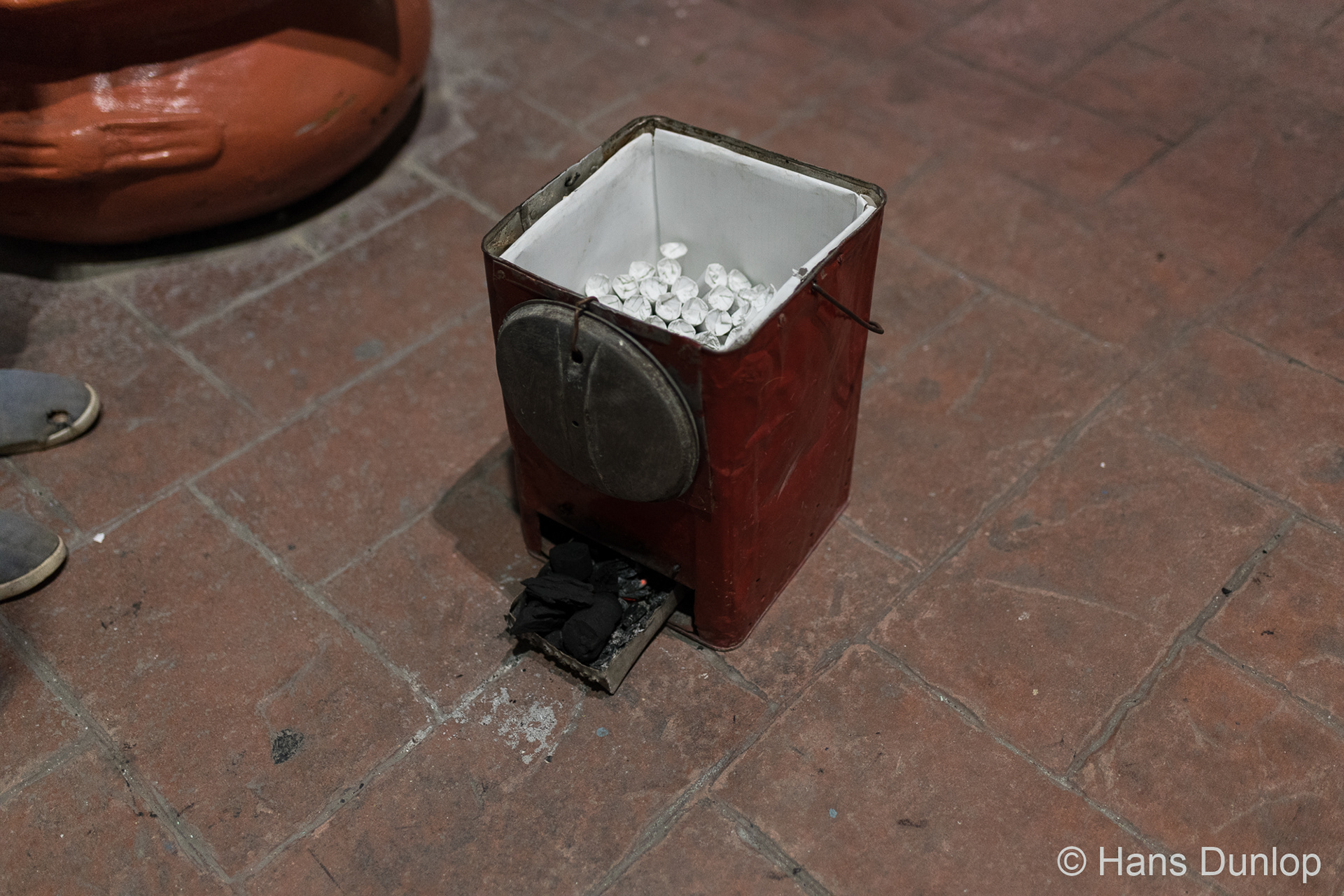 We get a hand full of nice warm bags of Mani