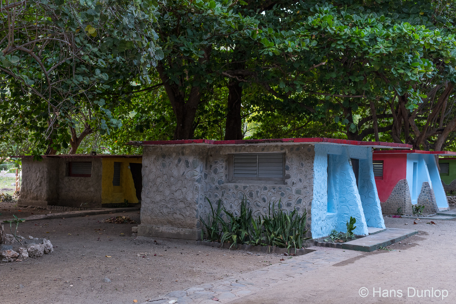 We stay in the yellow house