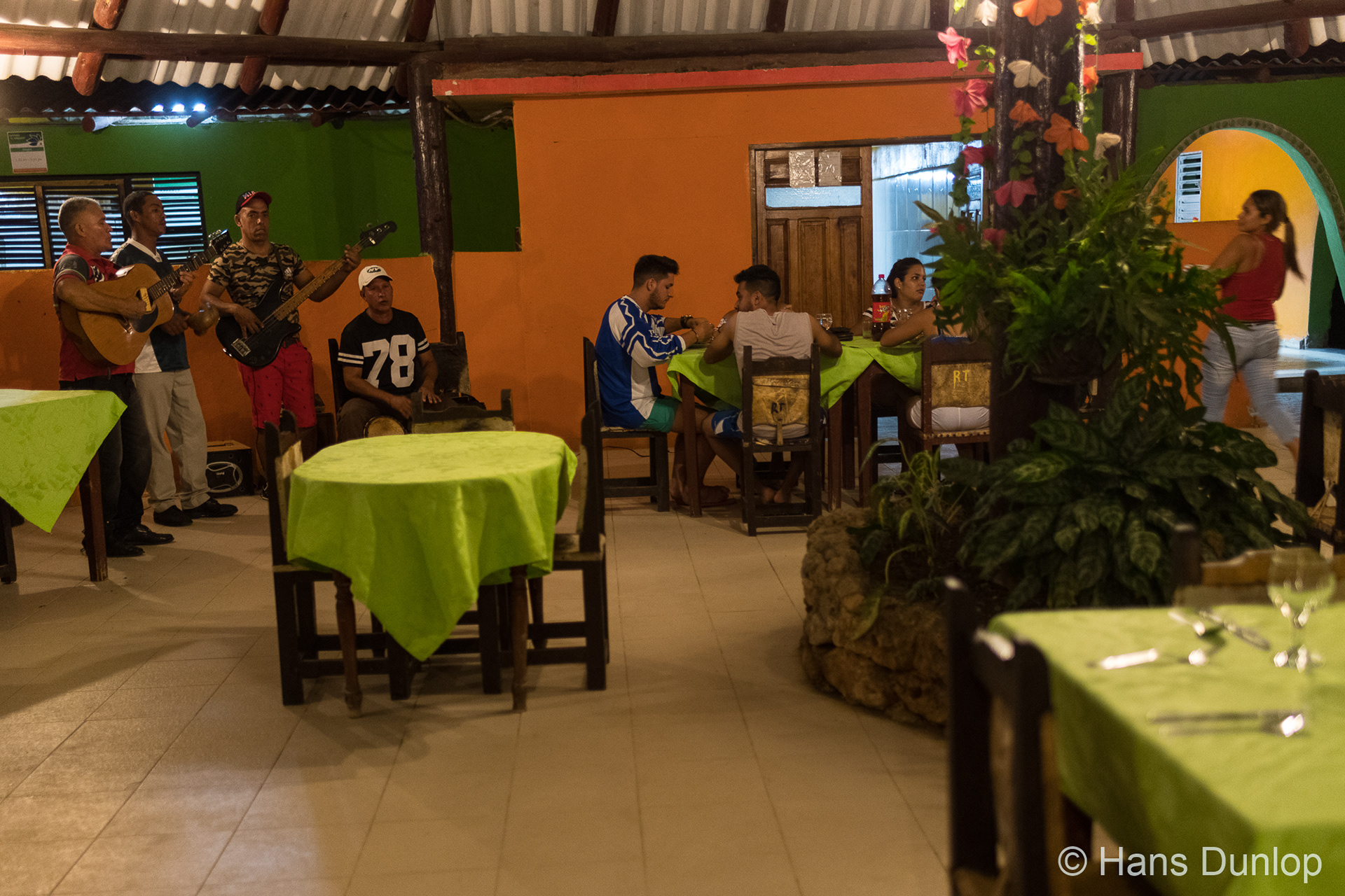 But dinner with live music