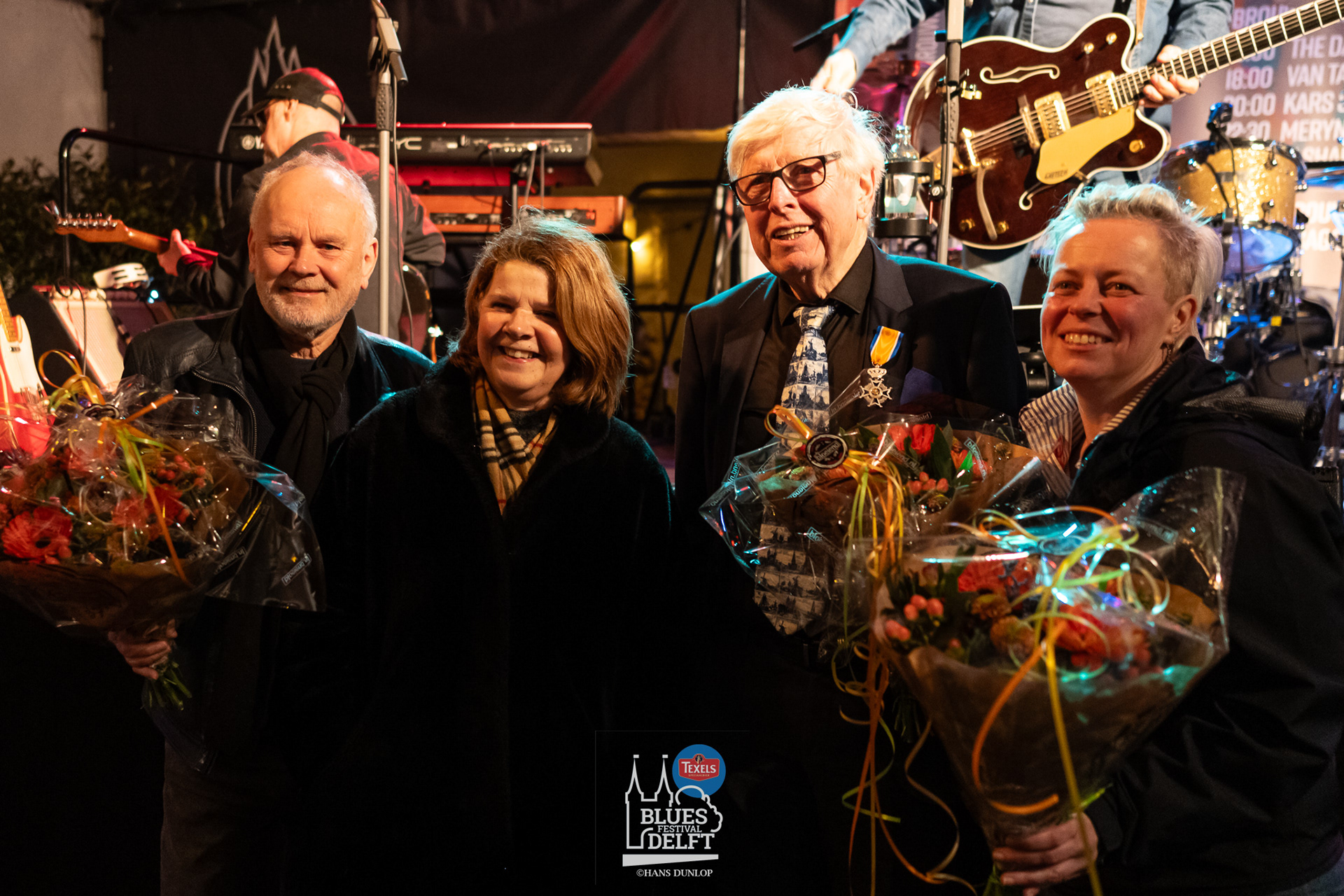 Opening van het Texels Blues Festival  in de tent bij De Oude Jan