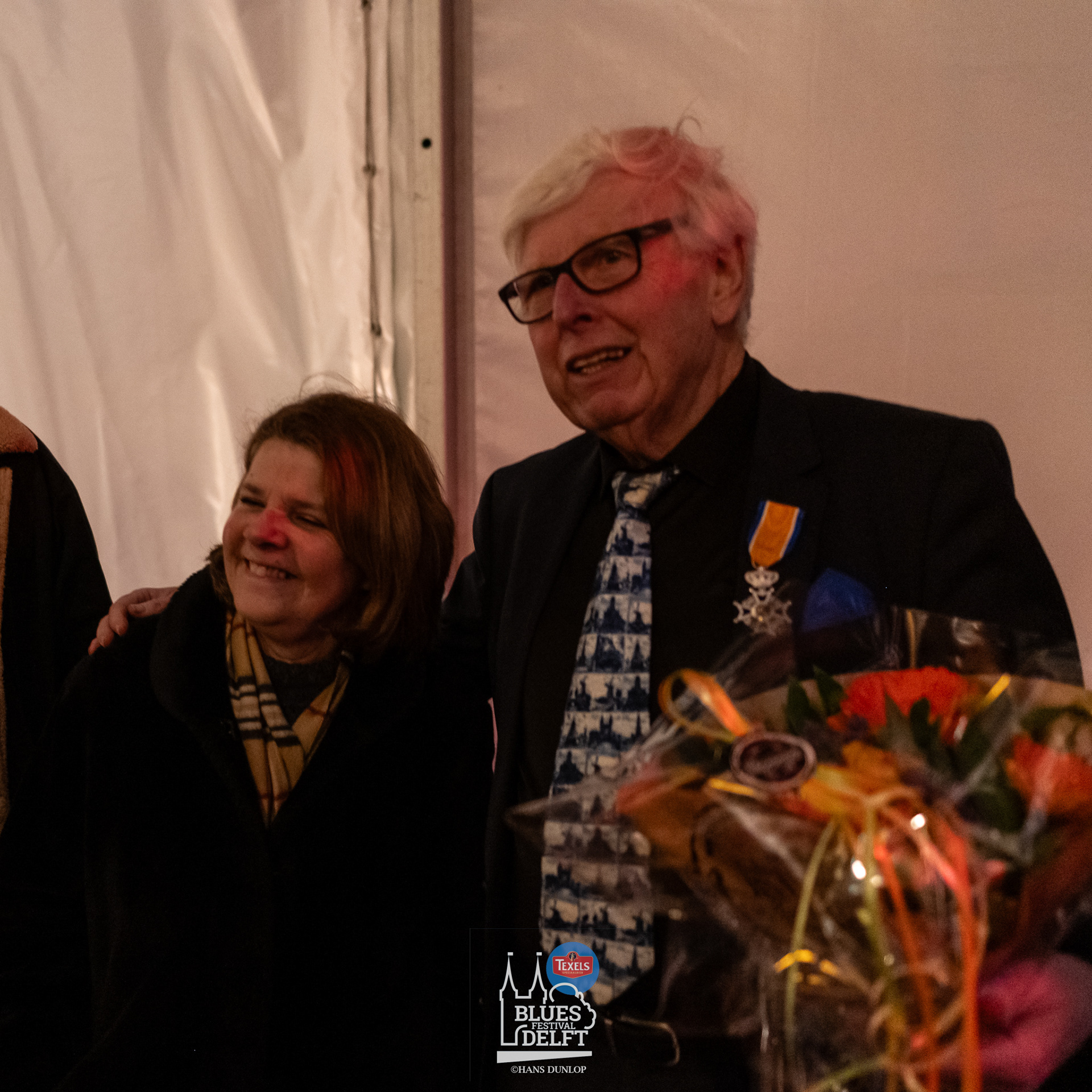 Opening van het Texels Blues Festival  in de tent bij De Oude Jan