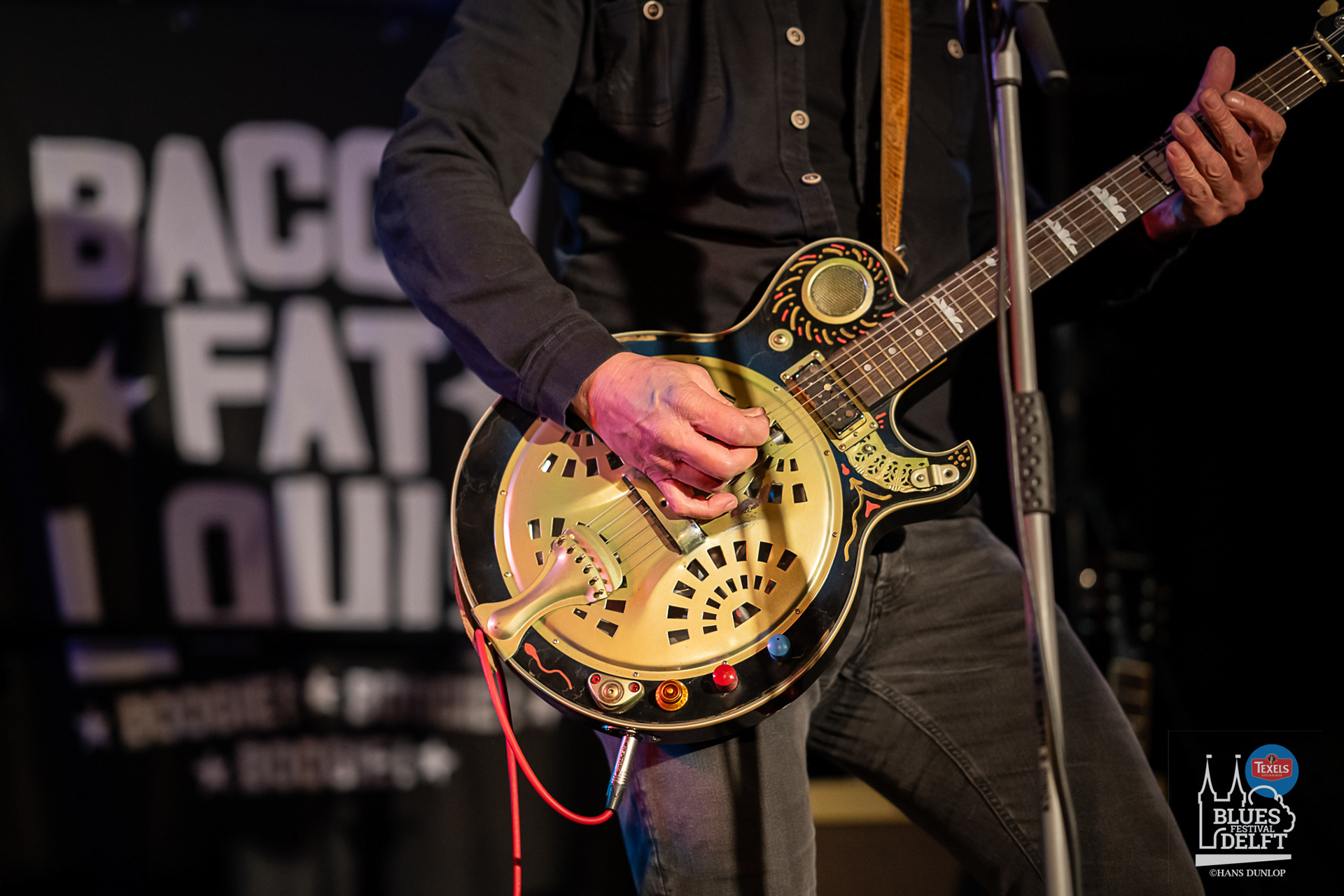 Bacon Fat Harry in Tent café Oude Jan