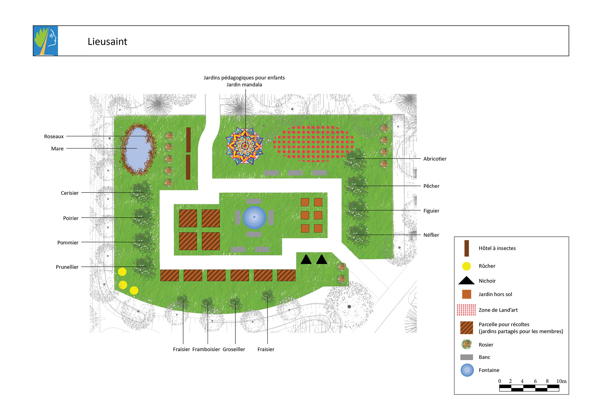 Principe d'aménégment d'un lieu partagé