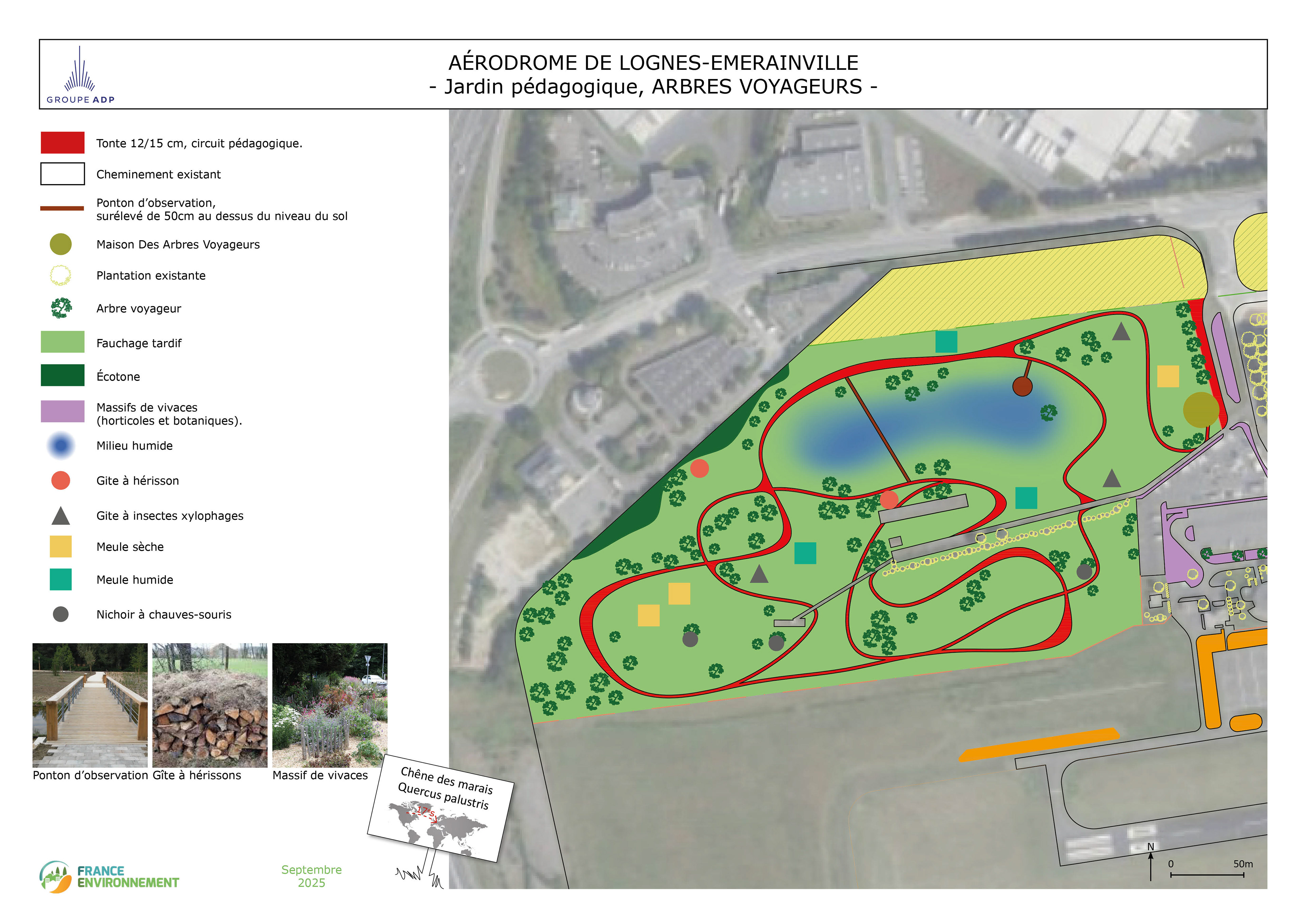 Détail du jardin pédagogique