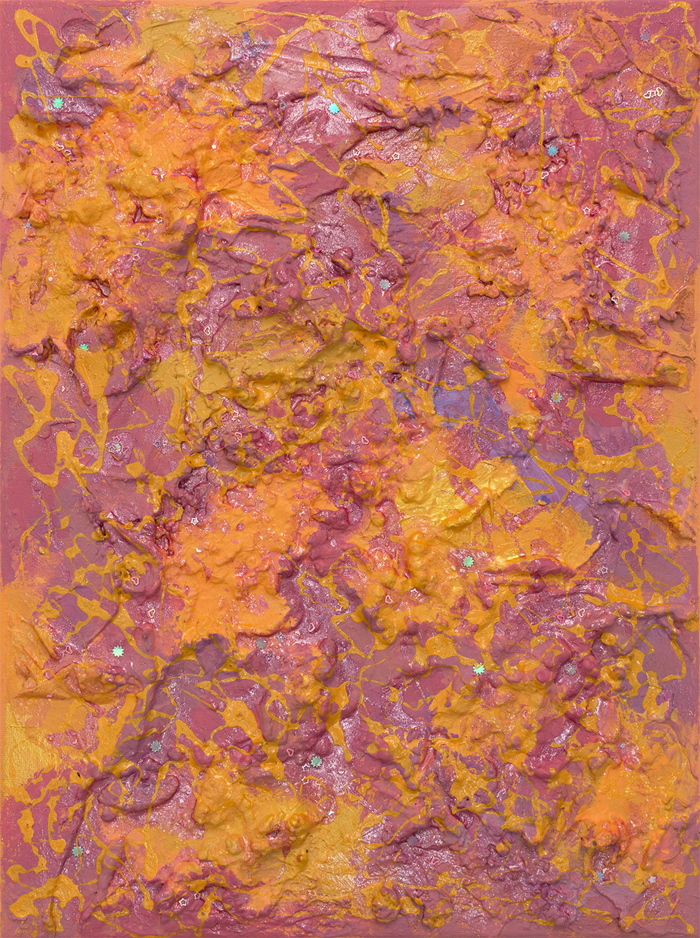 Matter Painting 131 • 2022 • acrylic and objects on canvas