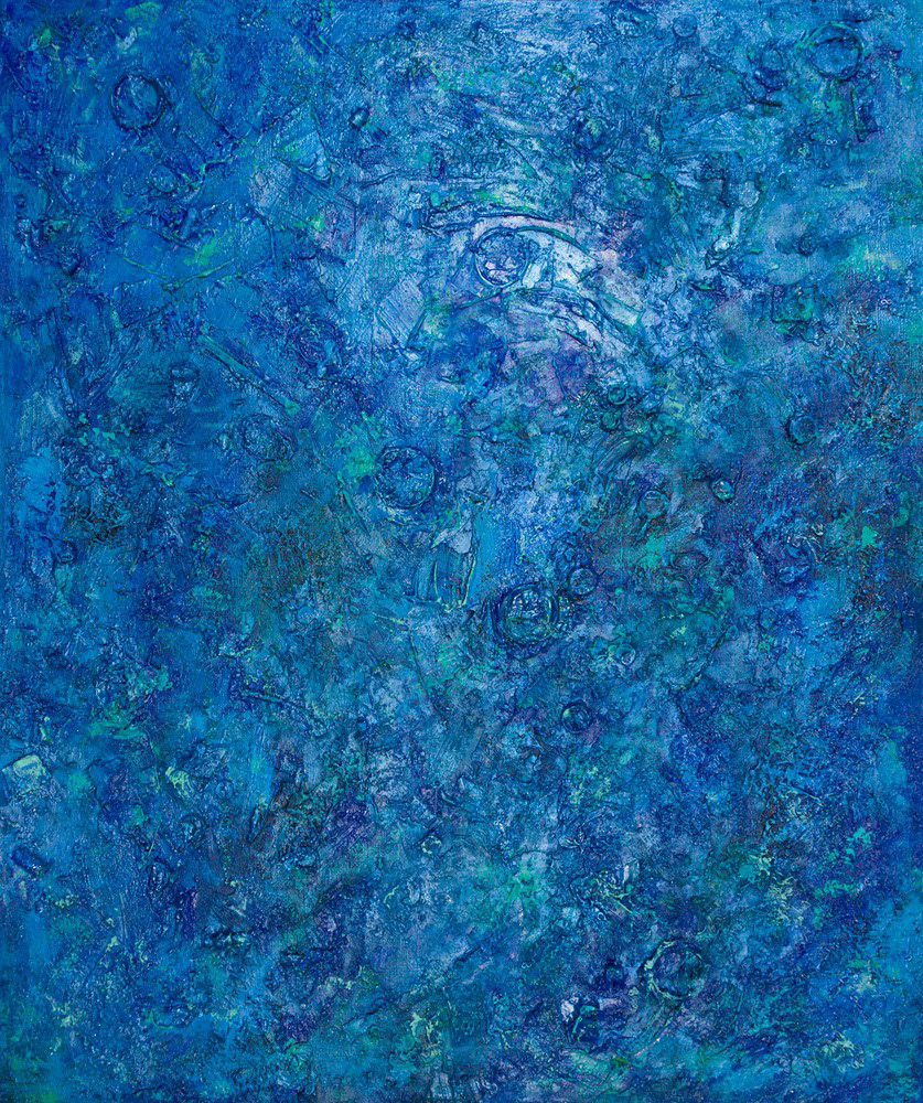 Salacia • 2019 • oil, acrylic and objects on linen