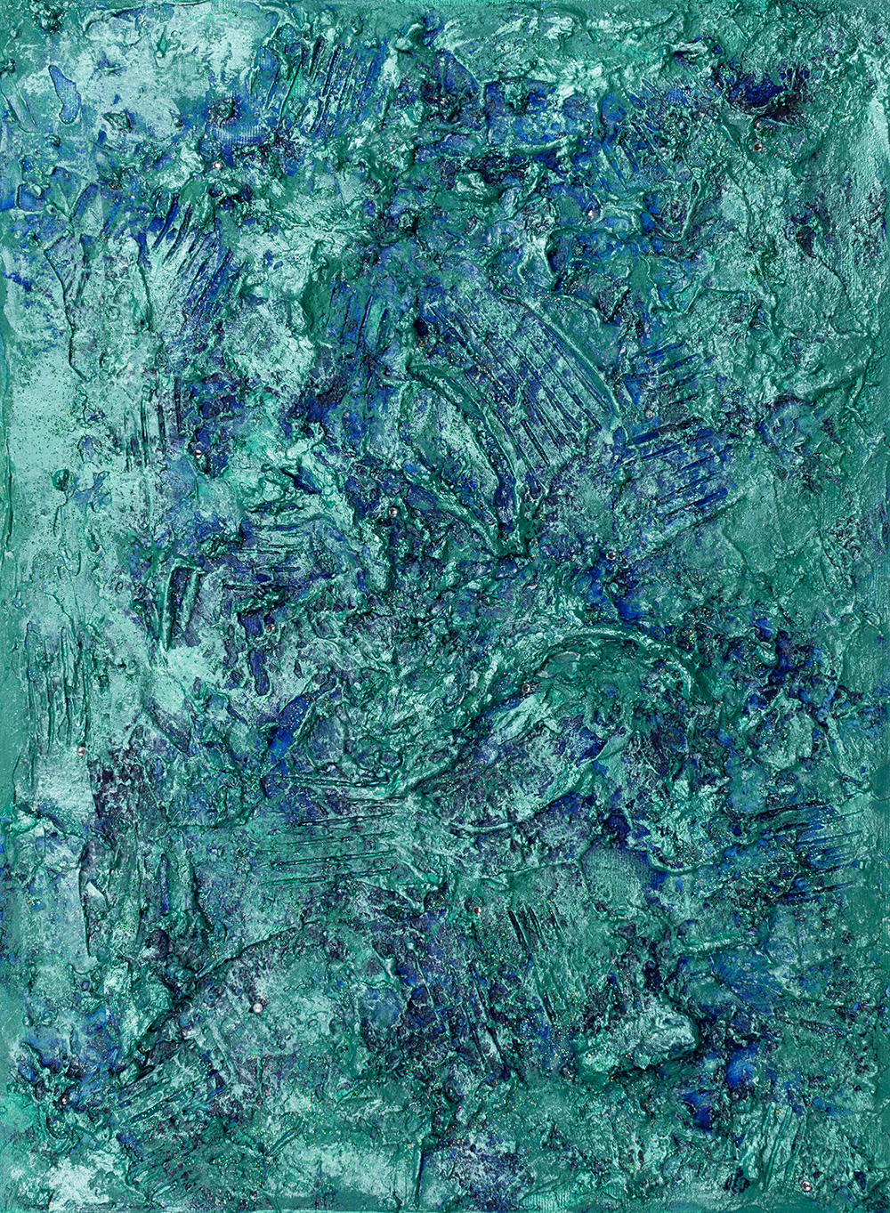 Matter Painting 104 • 2020 • acrylic and objects on canvas