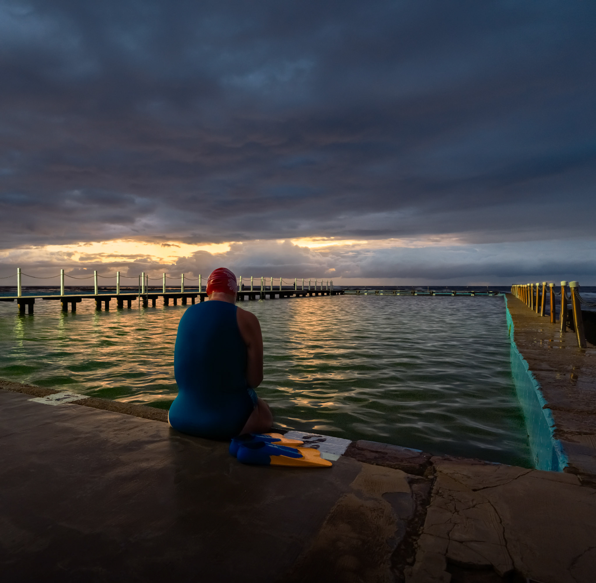 Early Swim at Narrabeen