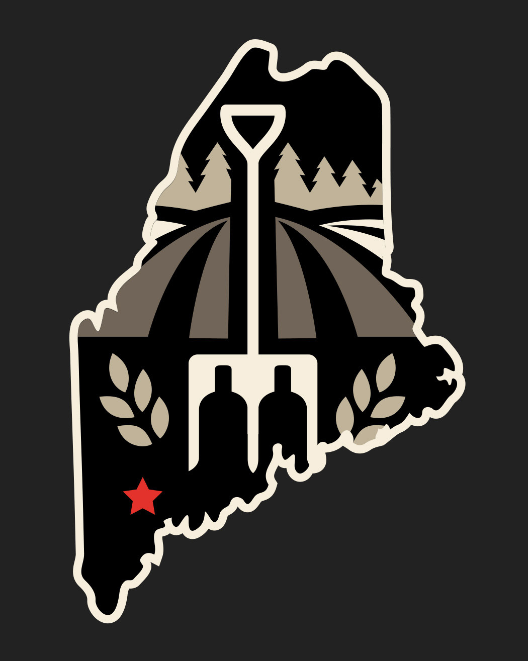State of Maine logo for Maine Craft Distilling