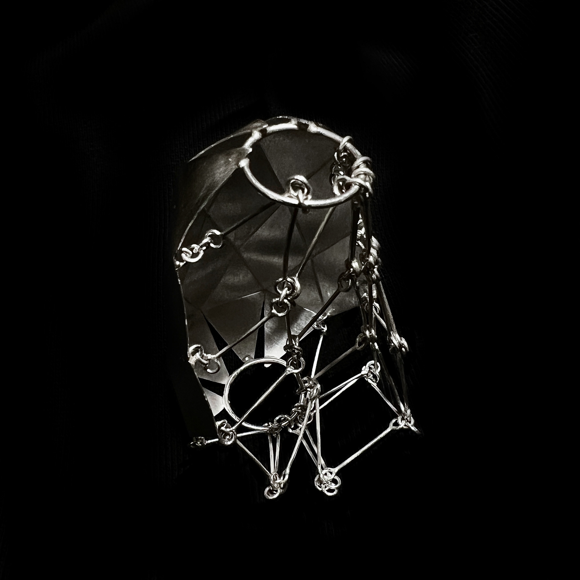 Collapse, 2023 | Pendant | Fabrication | Silver