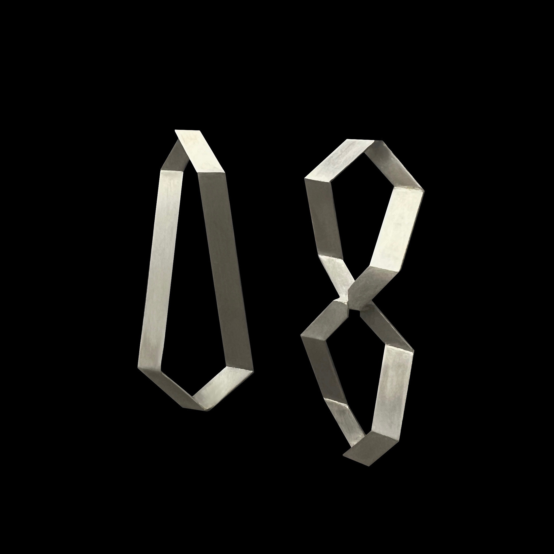 Infinity, 2023 | Earrings | Fabrication | Silver