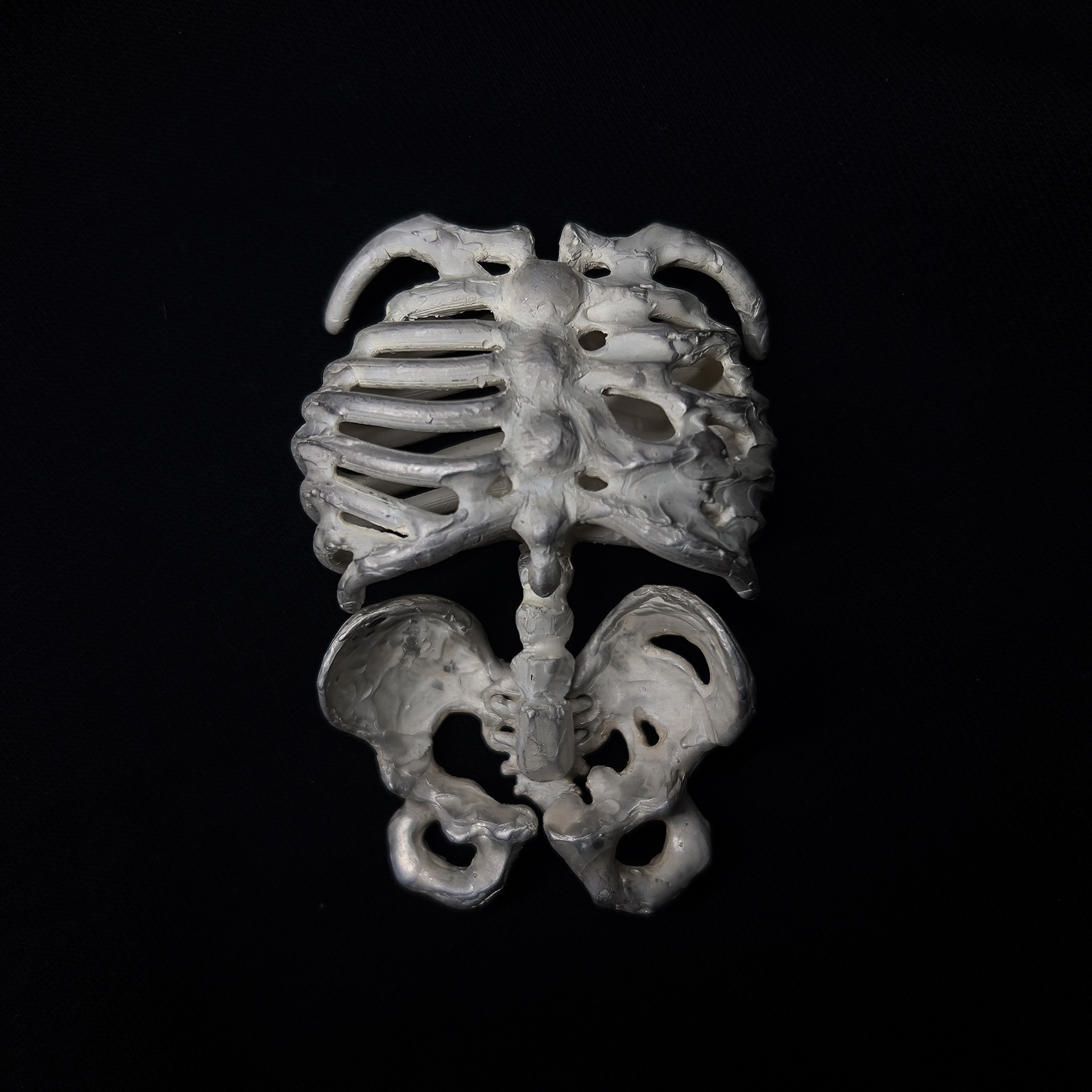 Buckle, 2022 | Buckle, Pendant | Lost-wax casting from a hand-carved soft-wax model | Silver
