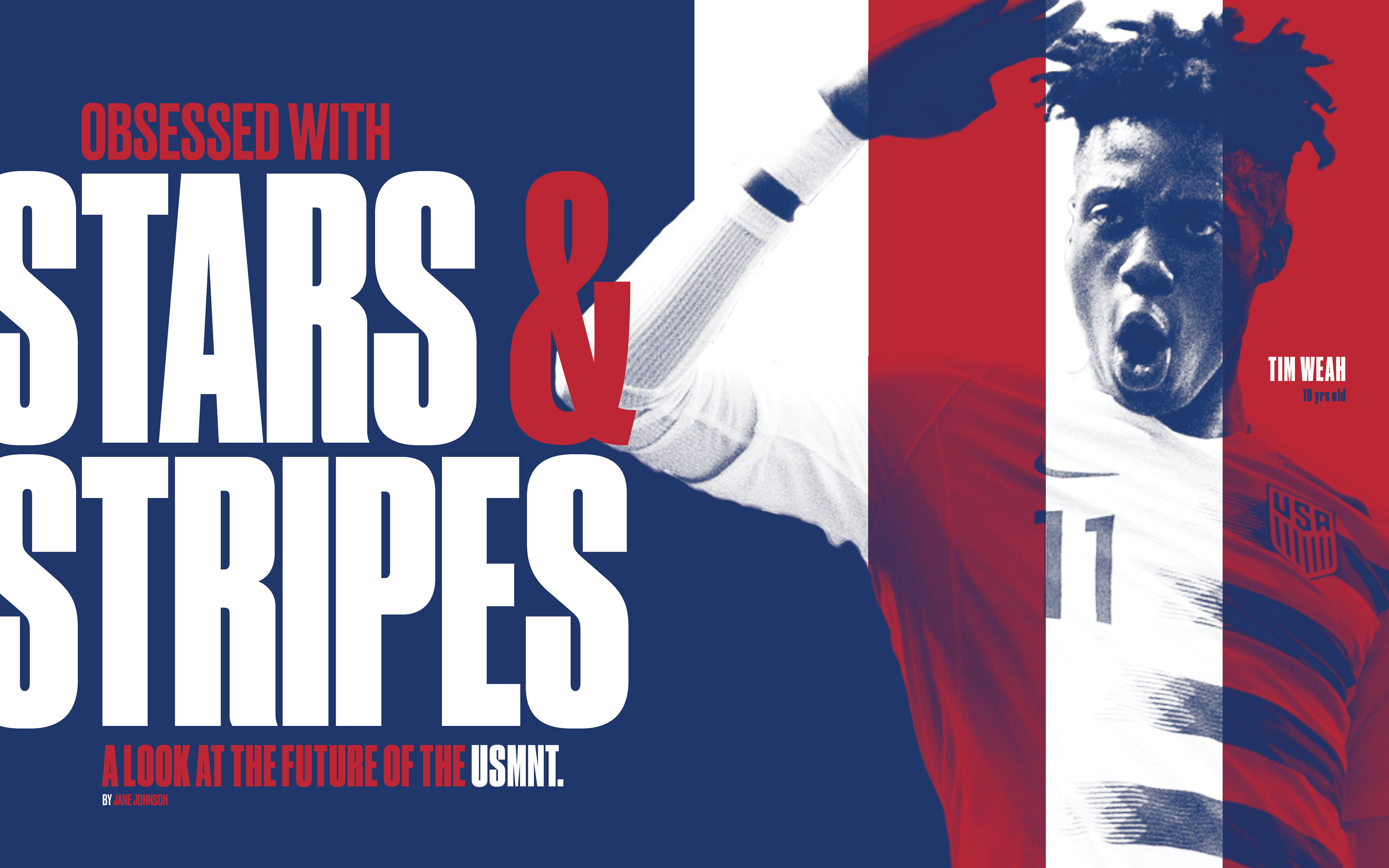 (SPD Contest Honorable Mention) Starting XI - USA Spread 1