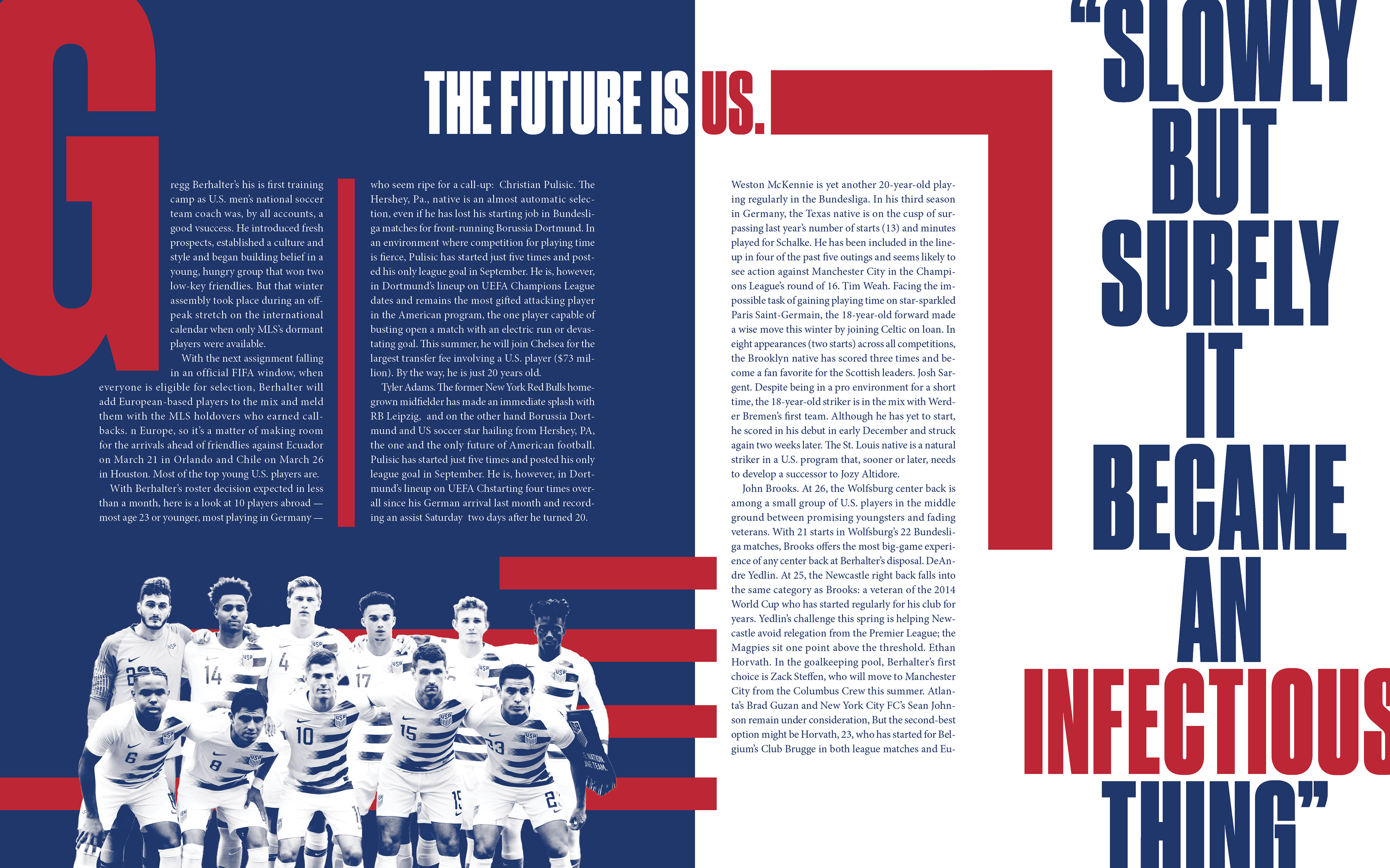 (SPD Contest Honorable Mention) Starting XI - USA Spread 2