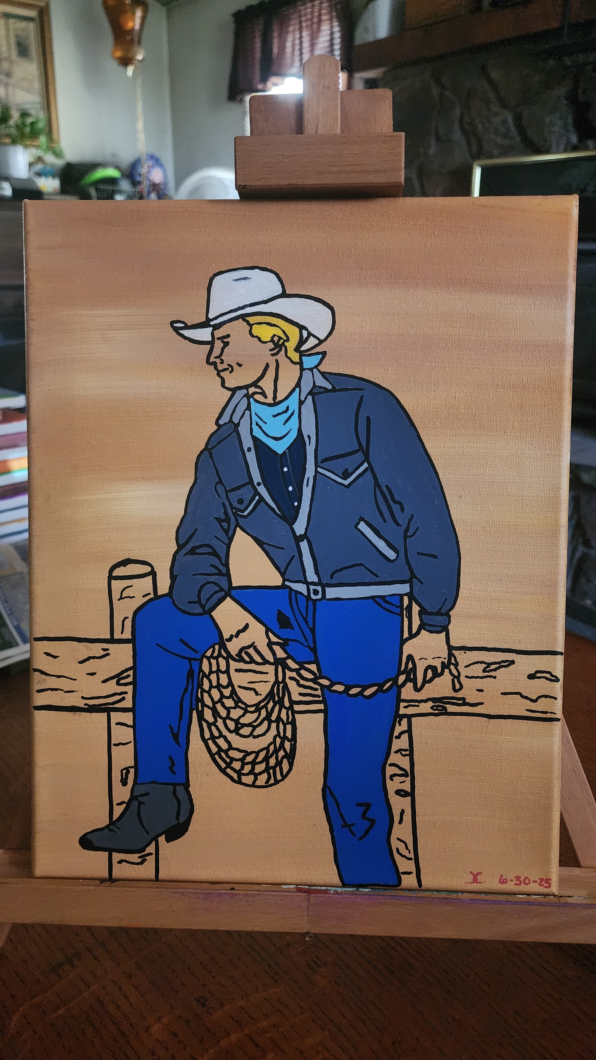 Resting Cowboy $100