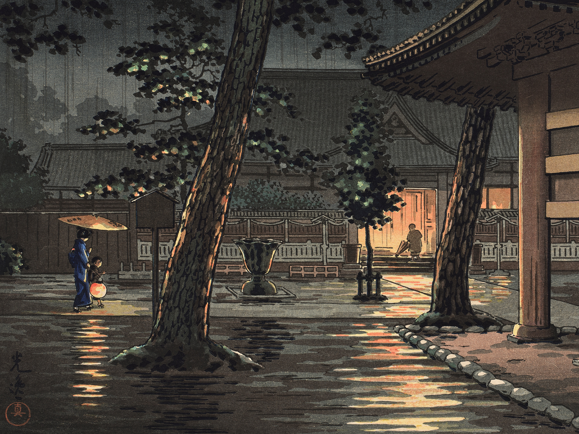 Sengakuji temple at Takanawa - 1933