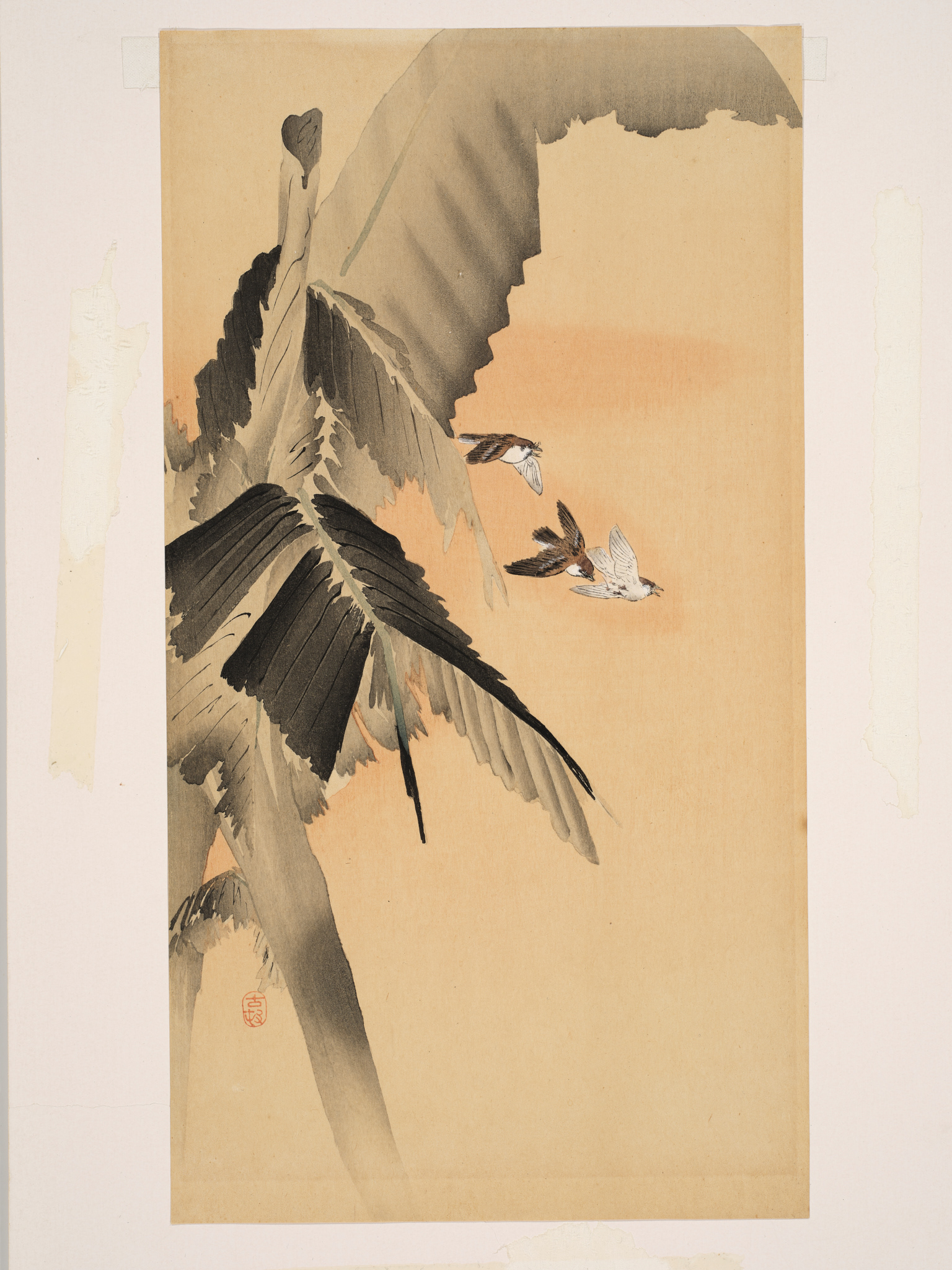 Ohara Koson (1877 - 1945) - Three sparrows