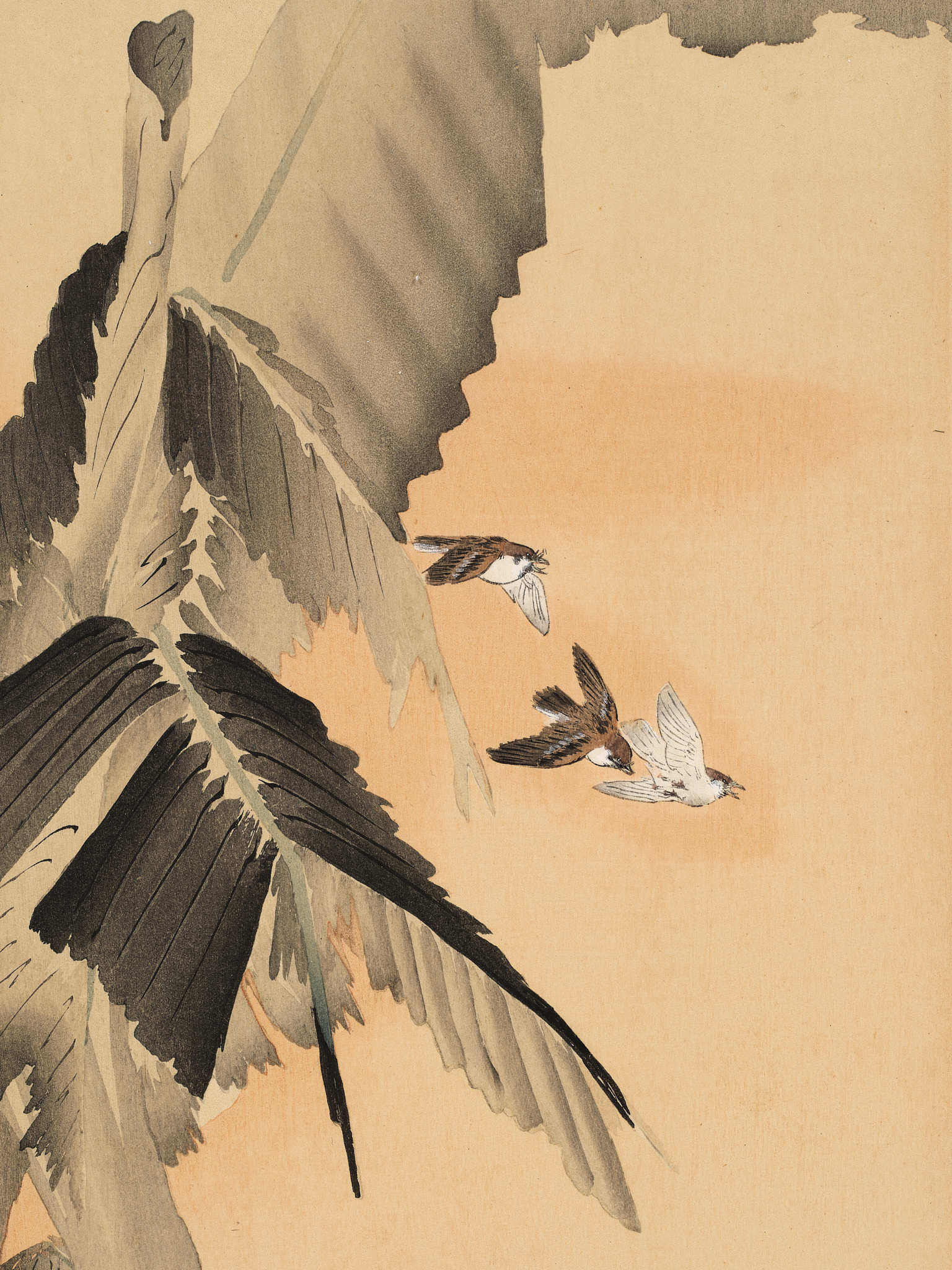 Ohara Koson (1877 - 1945) - Three sparrows