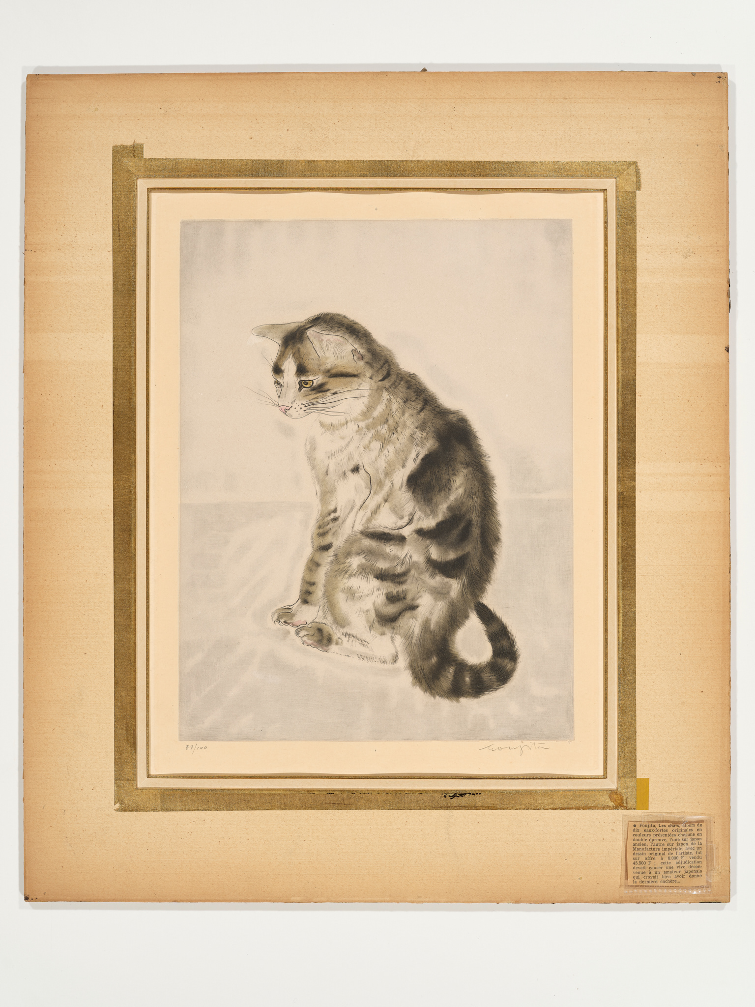 Seated cat - 1930