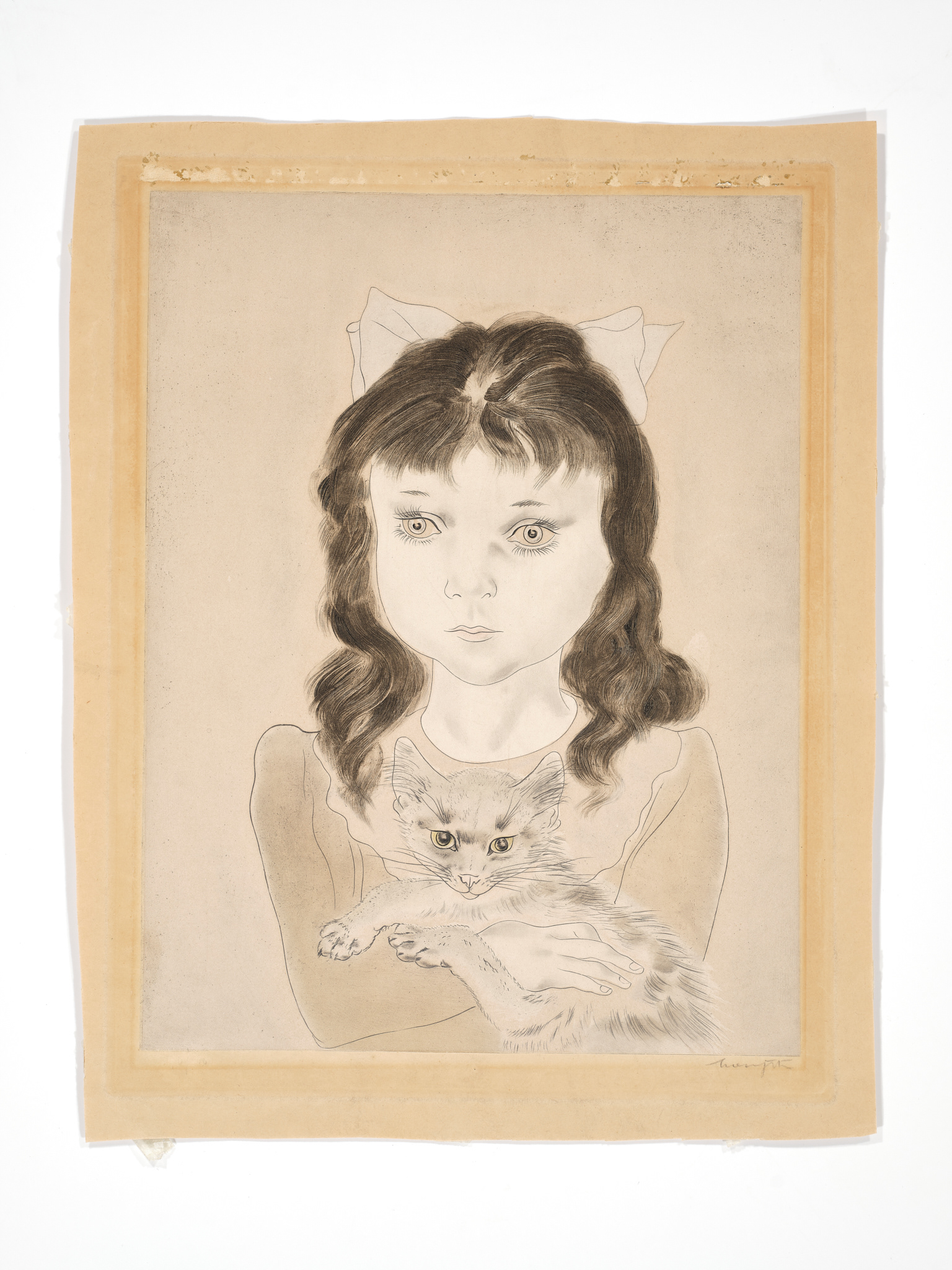 Fillette au chat - 1929
