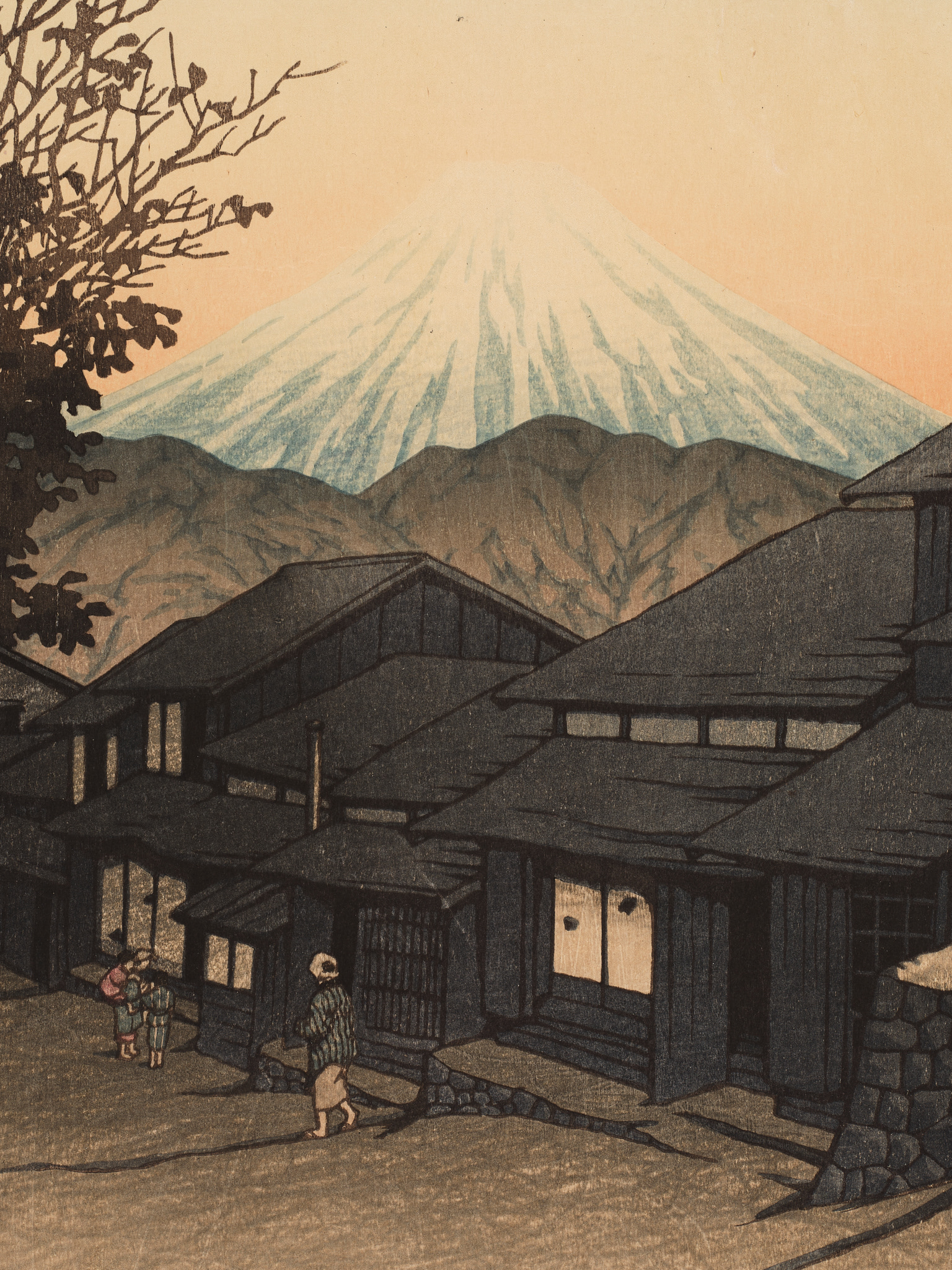 Mt. Fuji from Yuimachi at Suruga - 1934