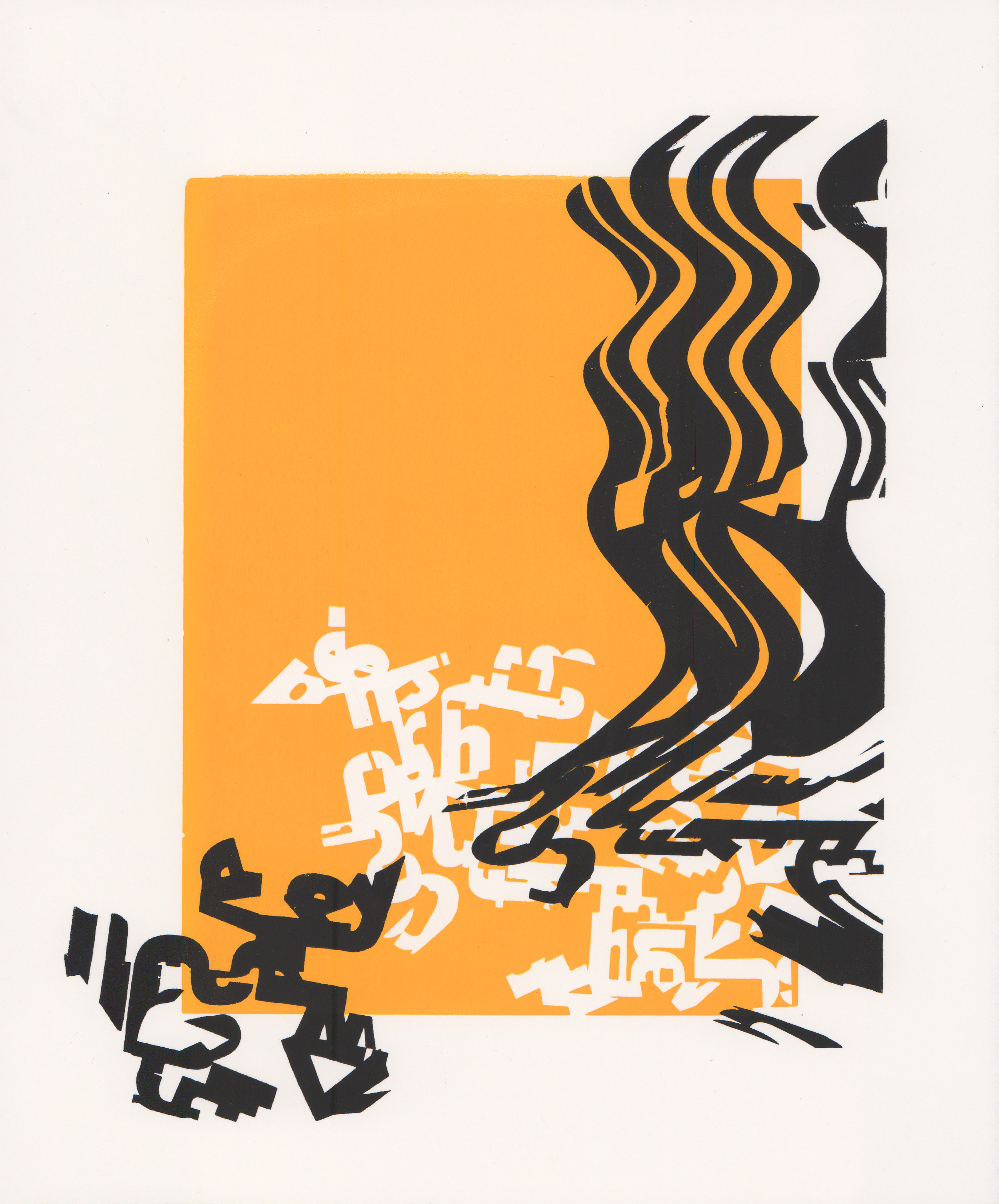 Screen print on paper, 10 x 12 in, 2022