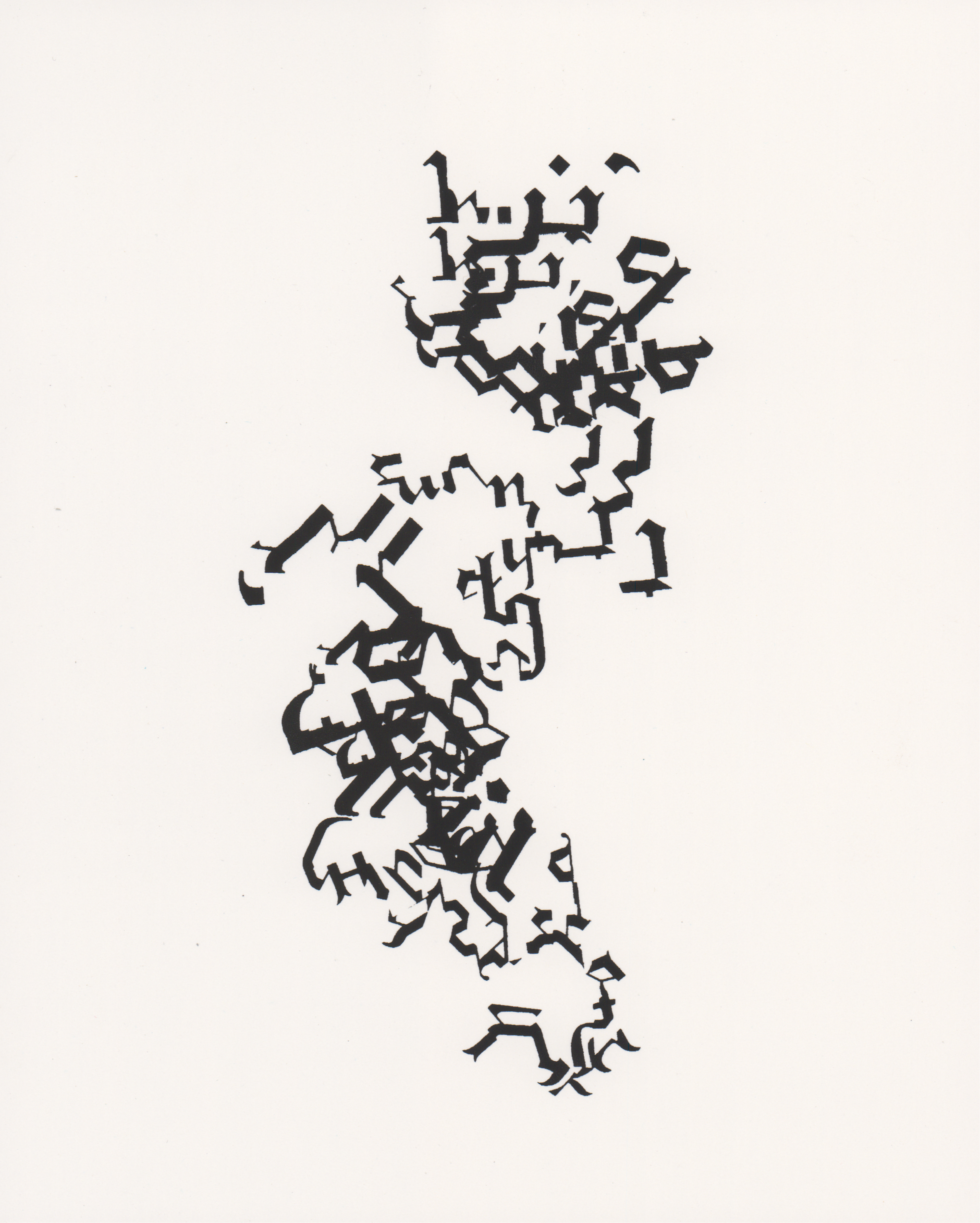 Screen print on paper, 8 x 10 in, 2022