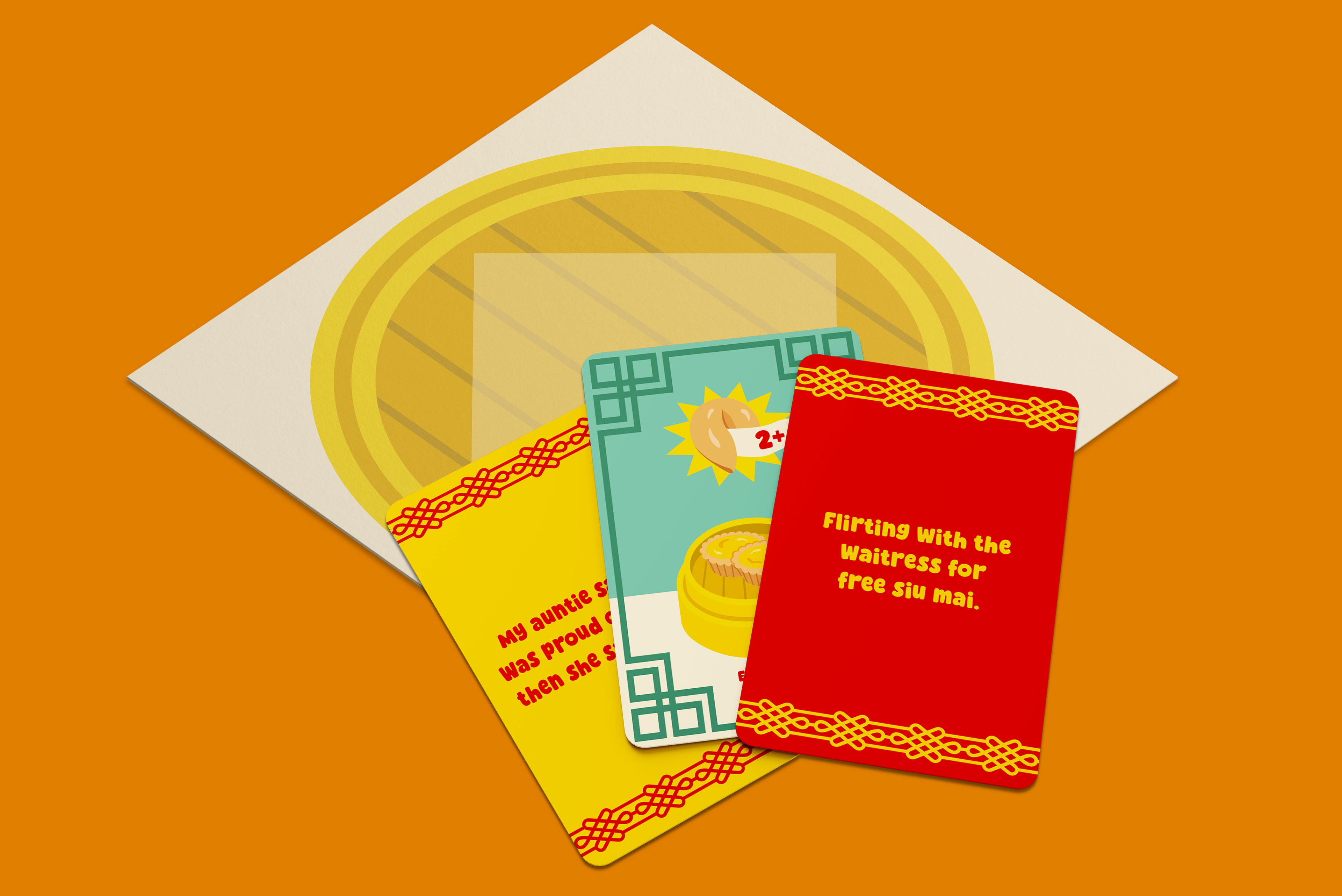 Cards with Bamboo Basket Board