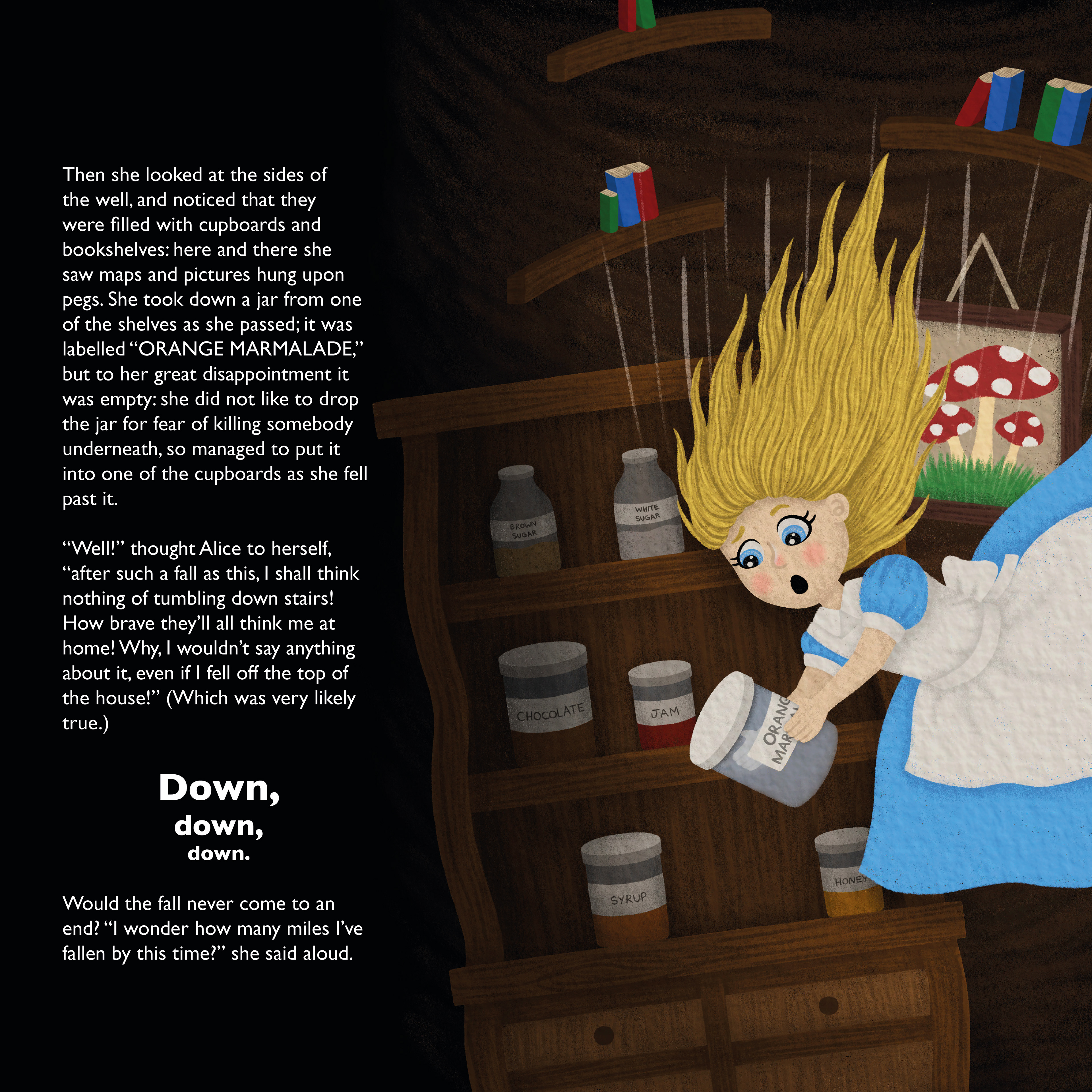 Alice's Adventures in Wonderland Page Illustration