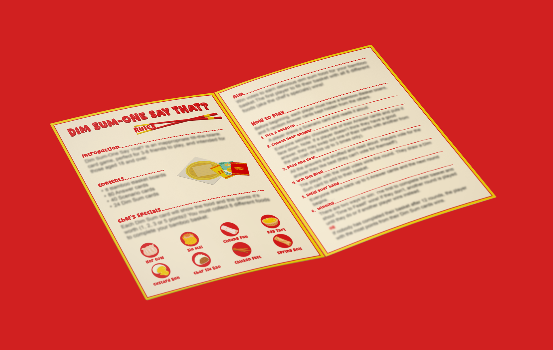 Rules Folded Card