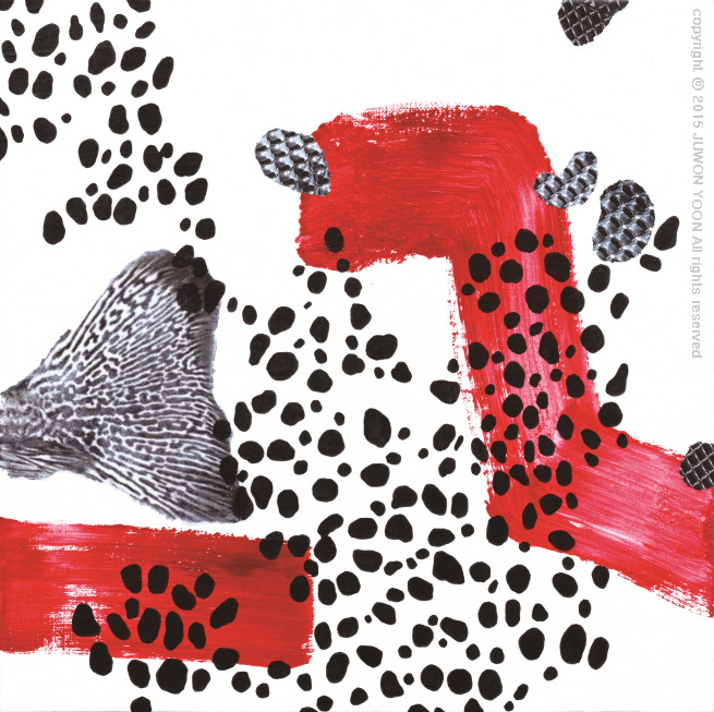 메탈코브라 METALCOBRA 32x32cm acrylic and collage on canvas 2015