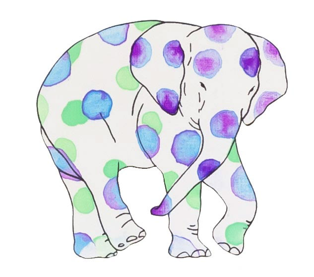 상아없는 데코펀트 DECOPHANT without IVORY 43 12x13cm silkscreen monotype print 2020