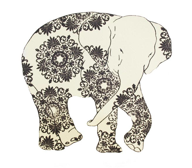 상아없는 데코펀트 DECOPHANT without IVORY 01 12x13cm silkscreen monotype print 2020
