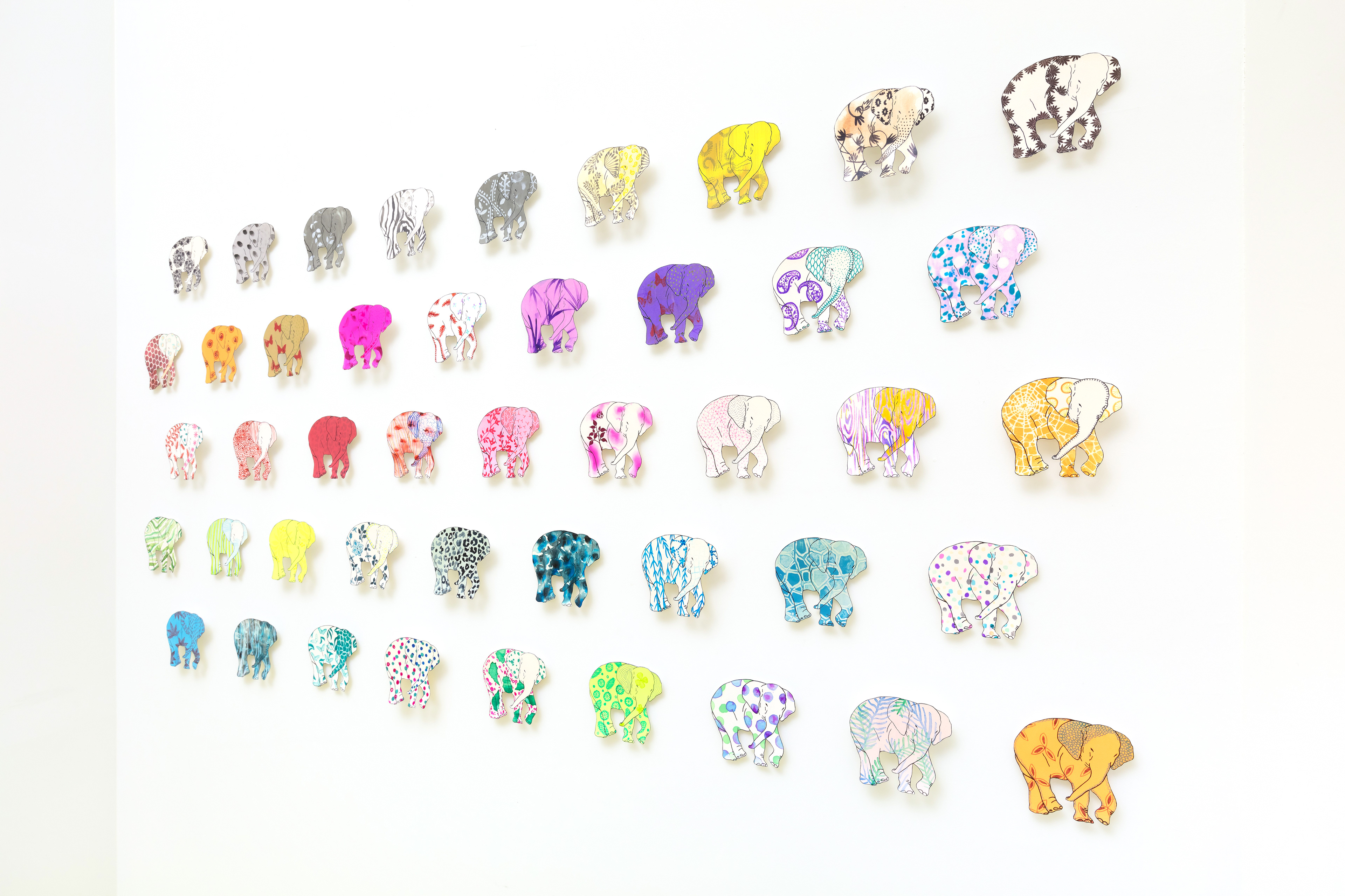 상아없는 데코펀트 DECOPHANT without IVORY 01 12x13cm silkscreen monotype print 2020 (헬로우뮤지움)