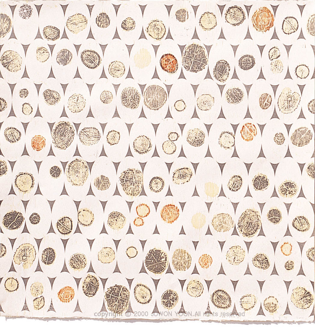 EGG-TREE 72x73cm, lithograph and woodcut, 2000