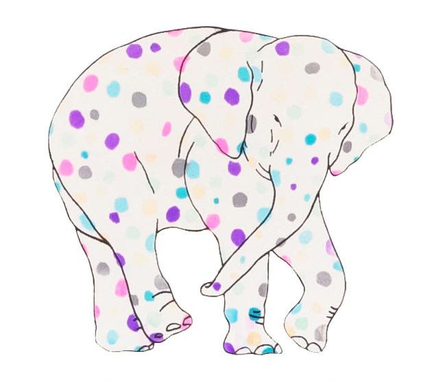 상아없는 데코펀트 DECOPHANT without IVORY 36 12x13cm silkscreen monotype print 2020