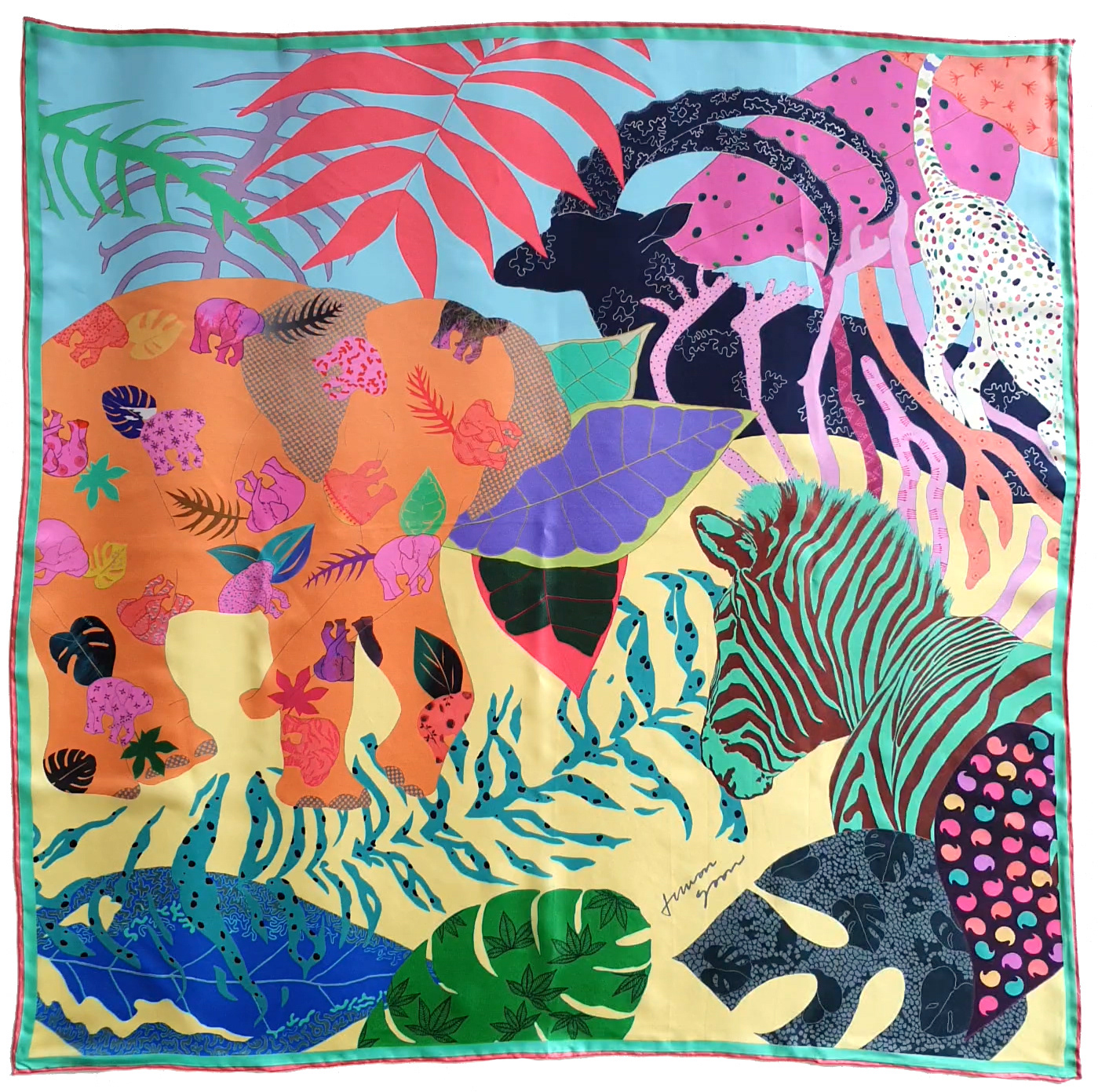 COLORFUL WONDERS OF NATURE silk scarf (sold out)