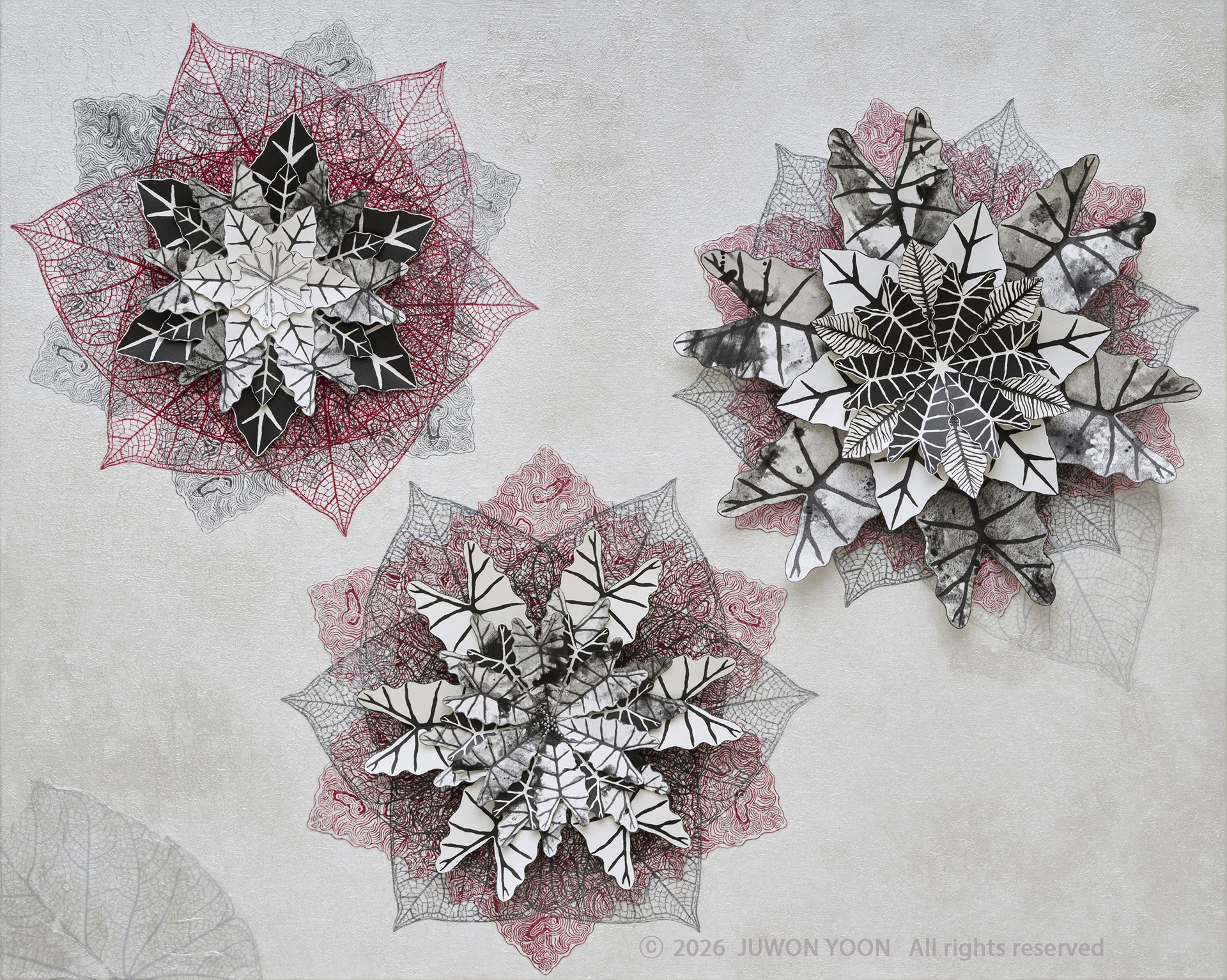 순환:별자리 Recurrence:Constellation_73x100cm_mixed media on canvas_2026