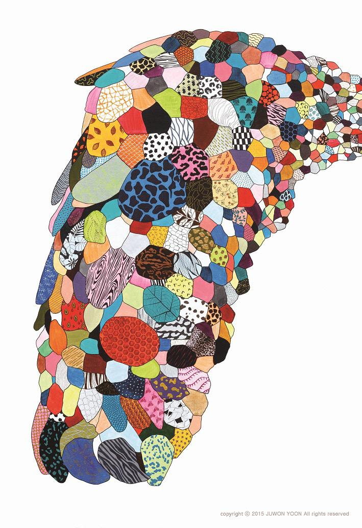 거북이 발 THE TORTOISE FOOT 130.3x89.4cm acrylic on canvas 2015