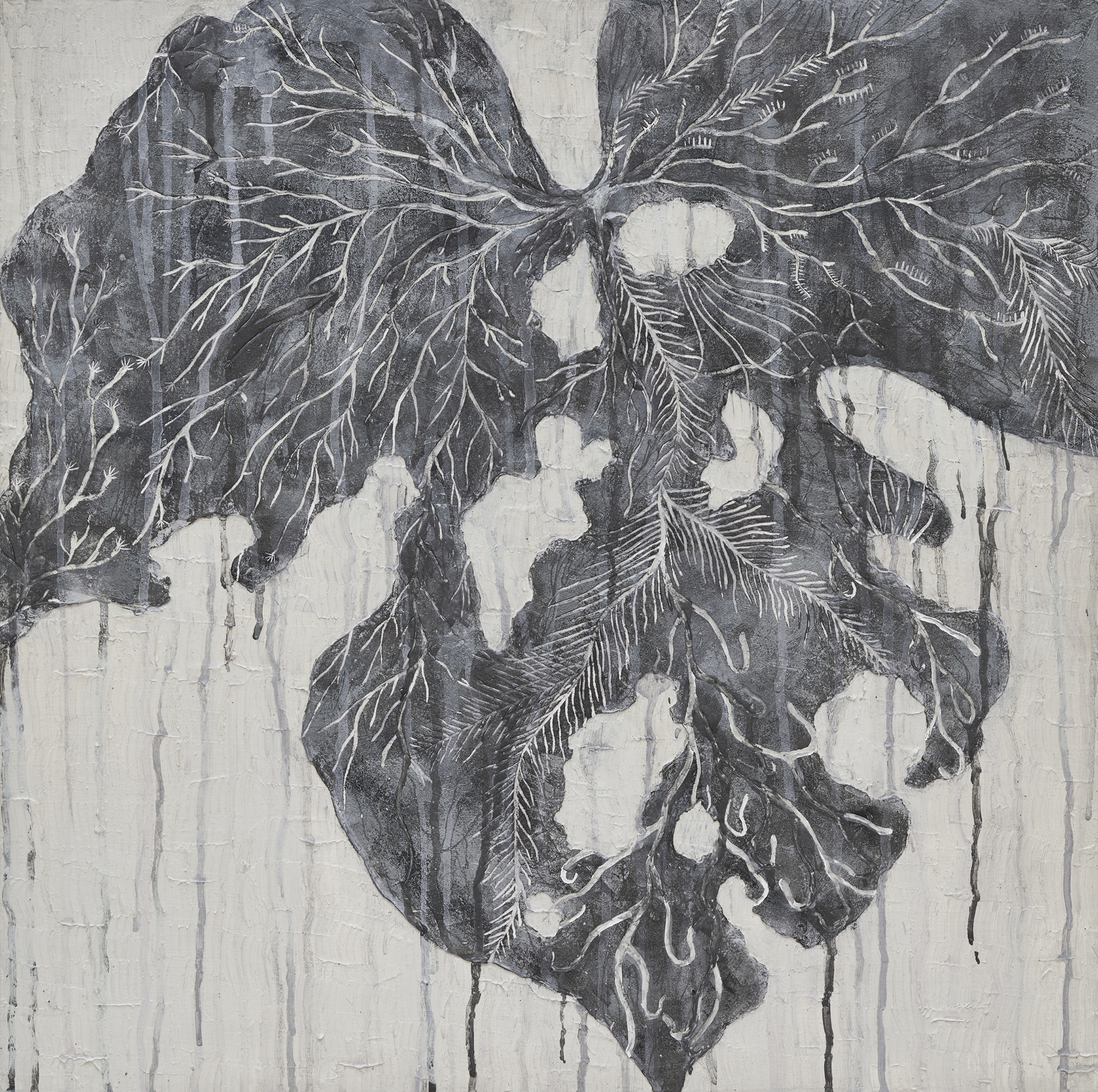 시간의 흔적 Traces of Time 50x50cm_mixed media on canvas 2026 