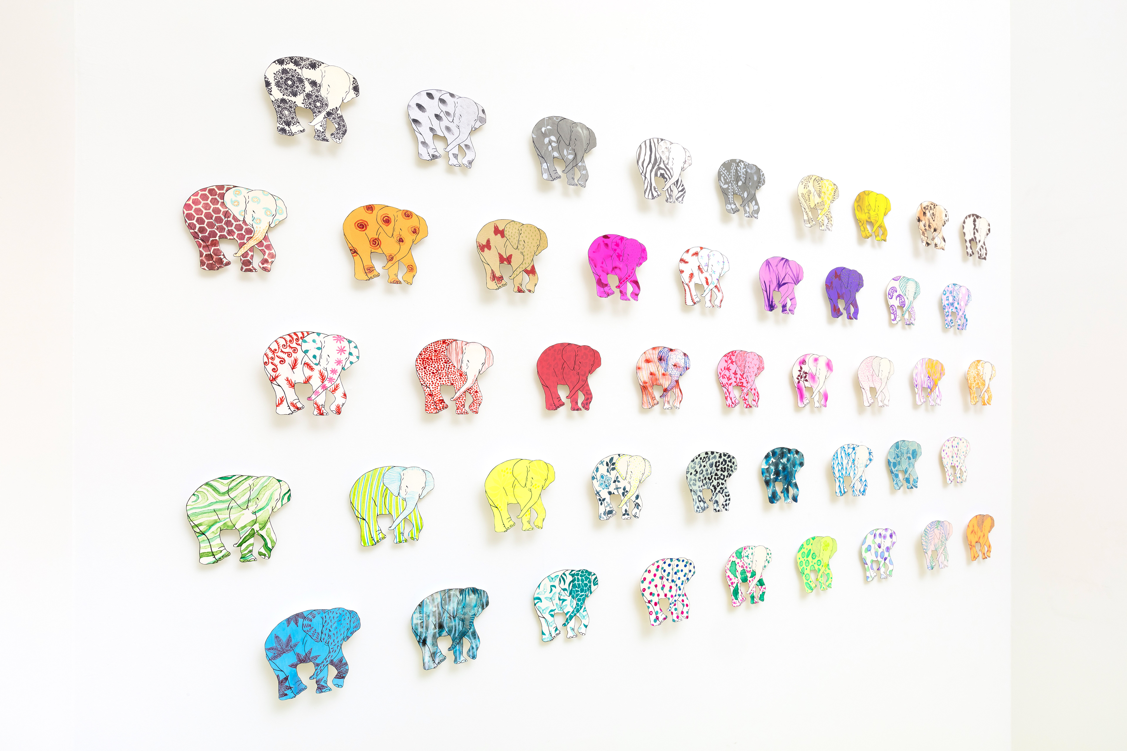 상아없는 데코펀트 DECOPHANT without IVORY 01 12x13cm silkscreen monotype print 2020 (헬로우뮤지움)