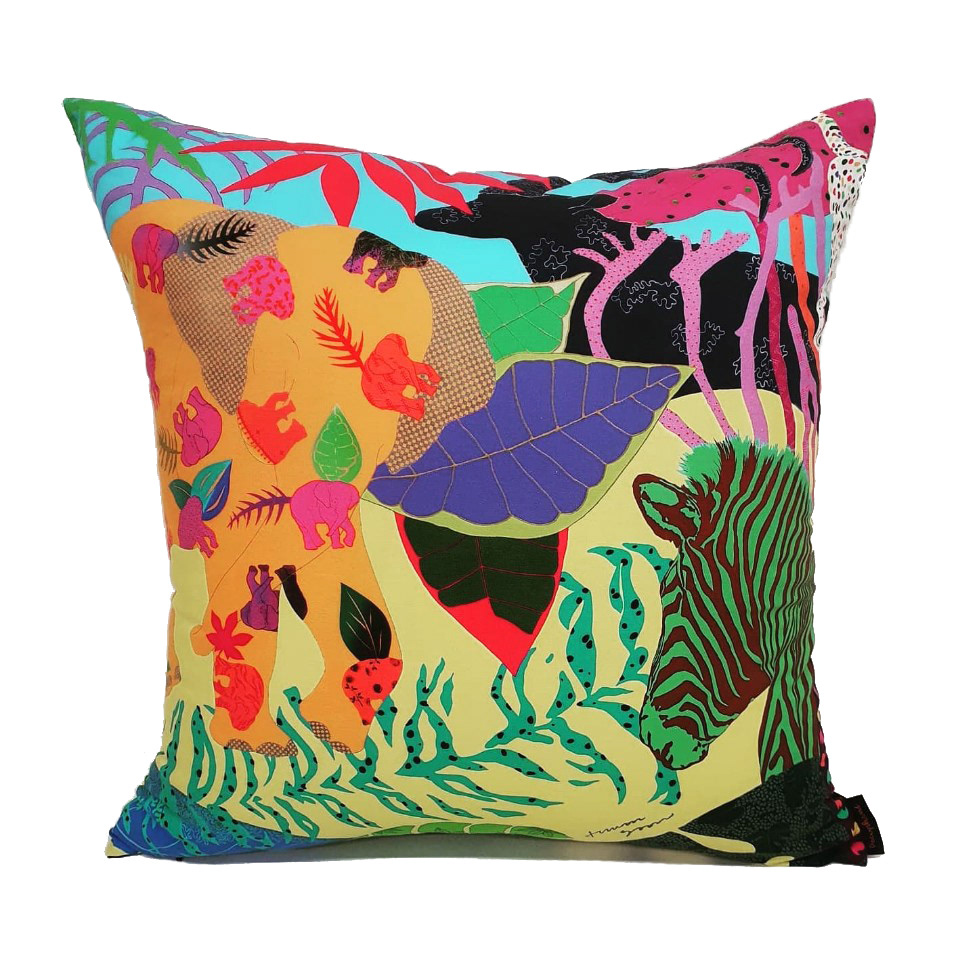 오색찬란 cushion cover 50x50cm 