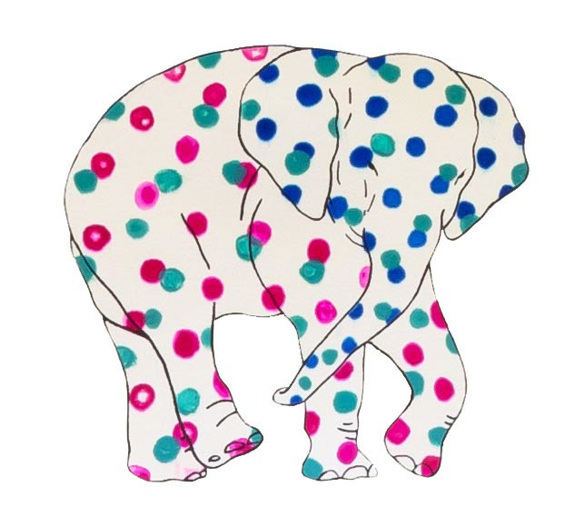 상아없는 데코펀트 DECOPHANT without IVORY 40 12x13cm silkscreen monotype print 2020