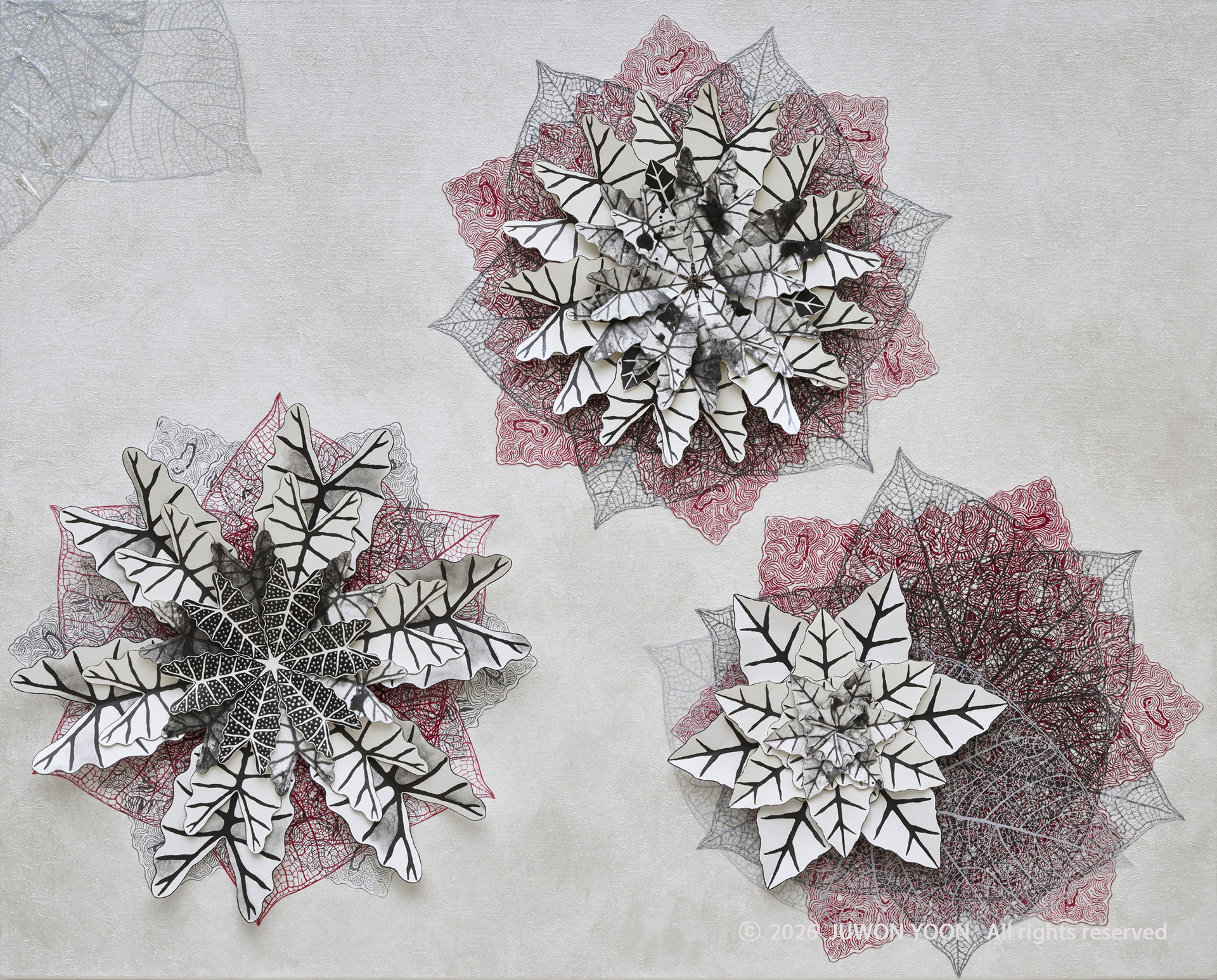 순환:별자리 Recurrence:Constellation_73x100cm_mixed media on canvas_2026