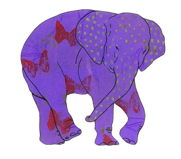 상아없는 데코펀트 DECOPHANT without IVORY 16 12x13cm silkscreen monotype print 2020