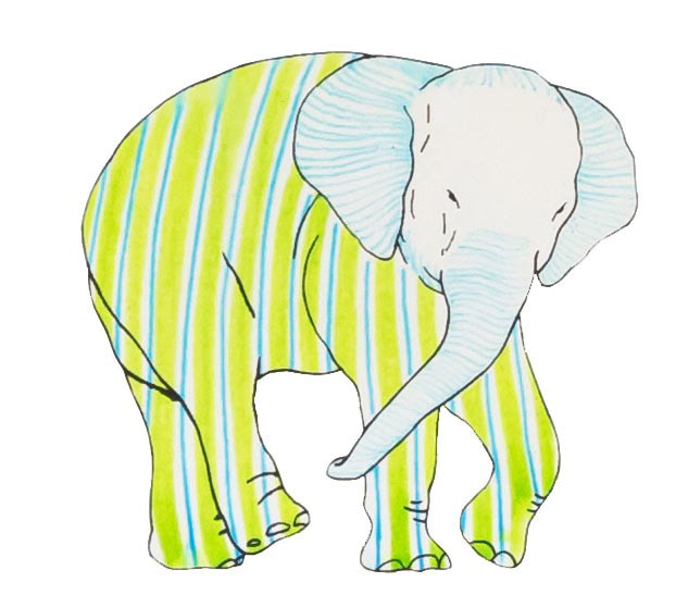상아없는 데코펀트 DECOPHANT without IVORY 29 12x13cm silkscreen monotype print 2020