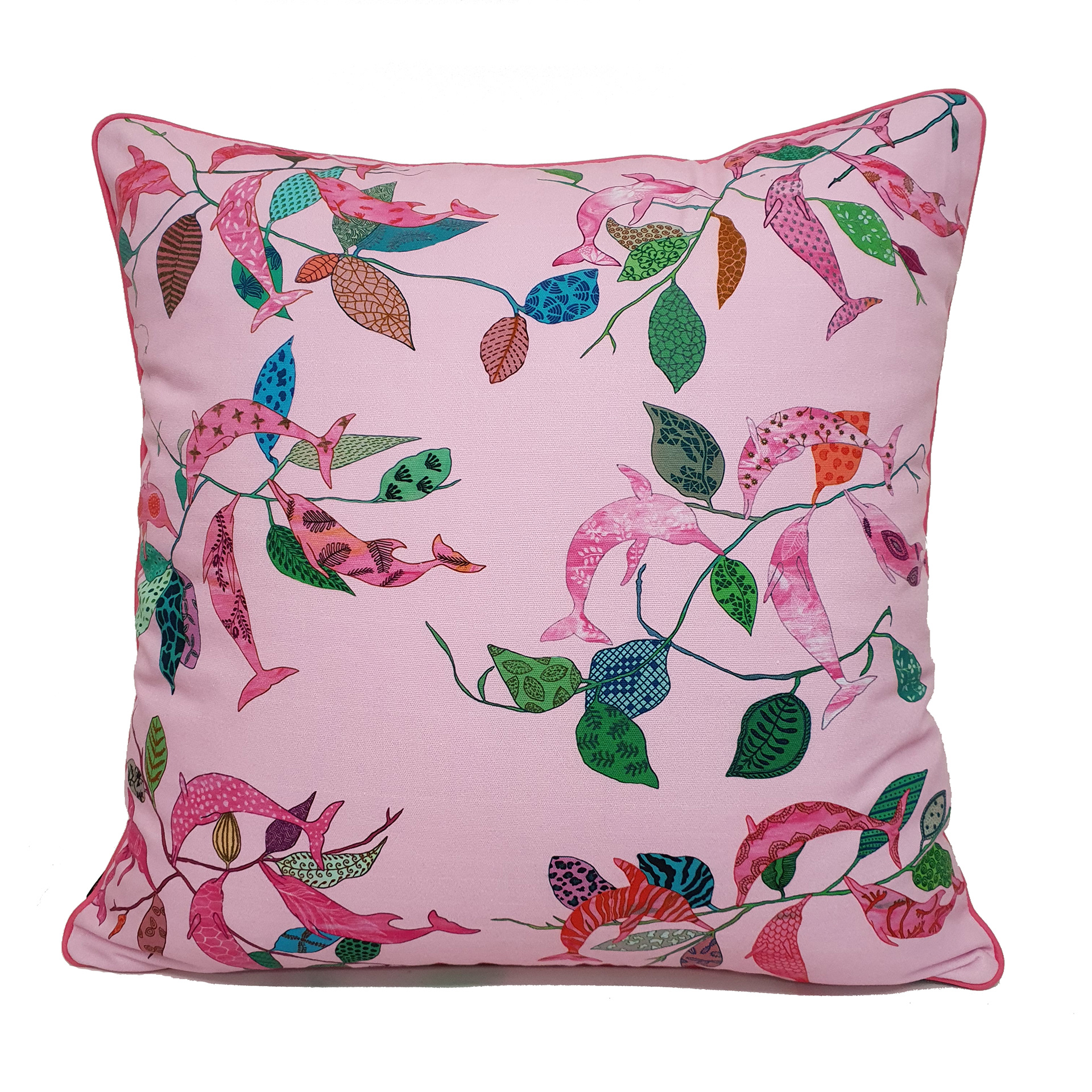 PINK DOLPHIN cushion cover 50x50cm 