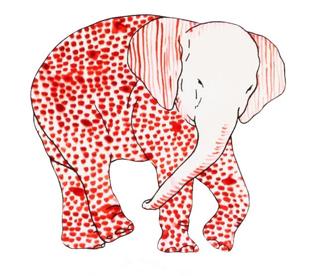 상아없는 데코펀트 DECOPHANT without IVORY 20 12x13cm silkscreen monotype print 2020