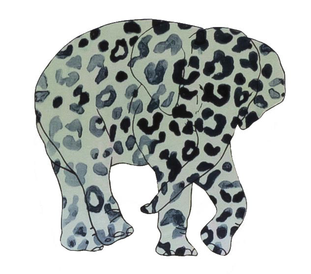 상아없는 데코펀트 DECOPHANT without IVORY 32 12x13cm silkscreen monotype print 2020