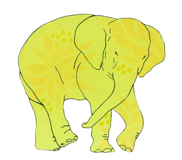 상아없는 데코펀트 DECOPHANT without IVORY 30 12x13cm silkscreen monotype print 2020
